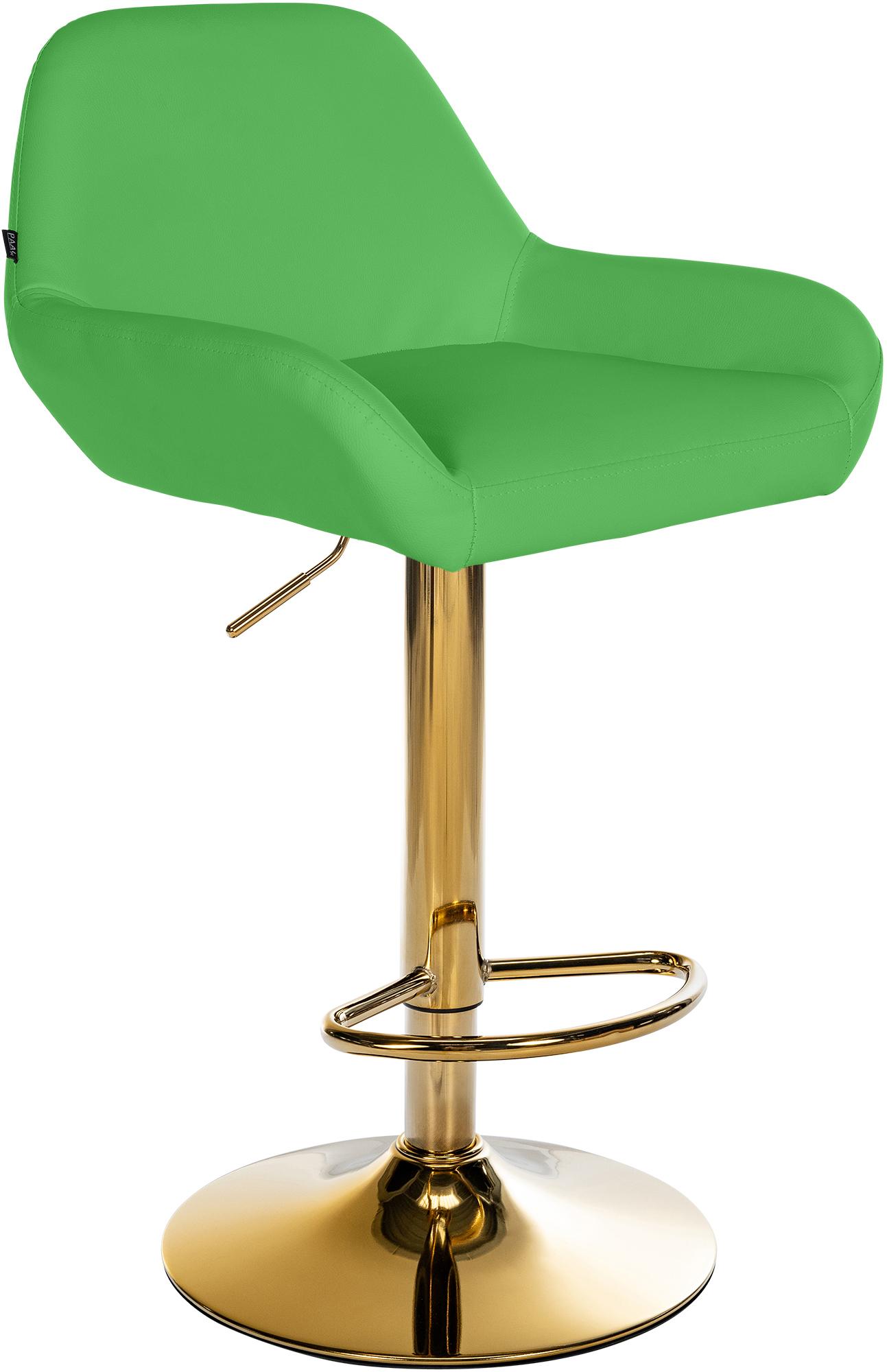 Bar stool Braga Gold faux leather