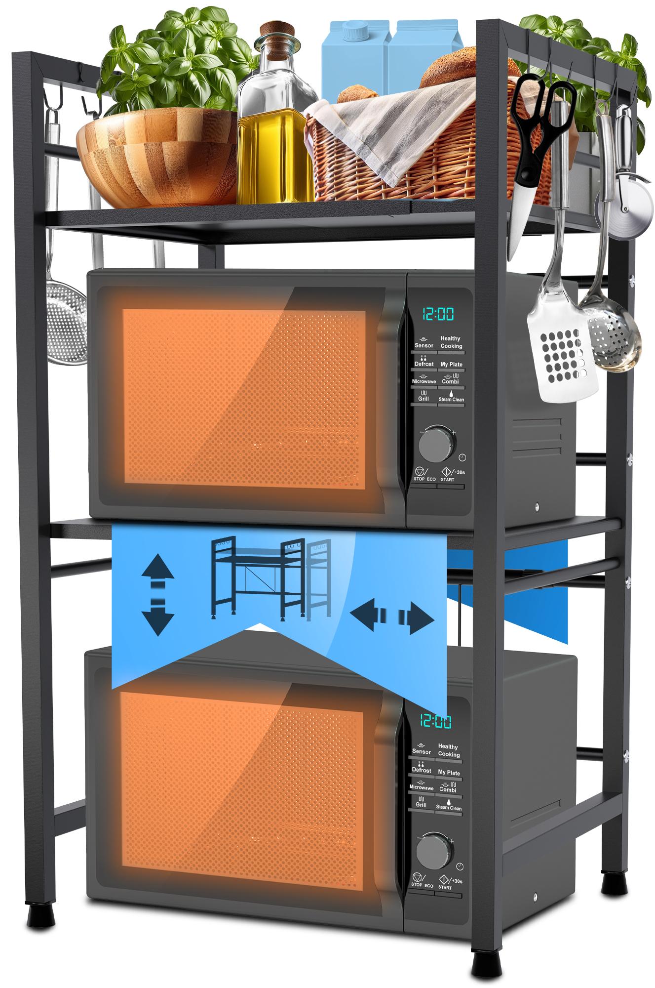 Marana microwave shelf tiered
