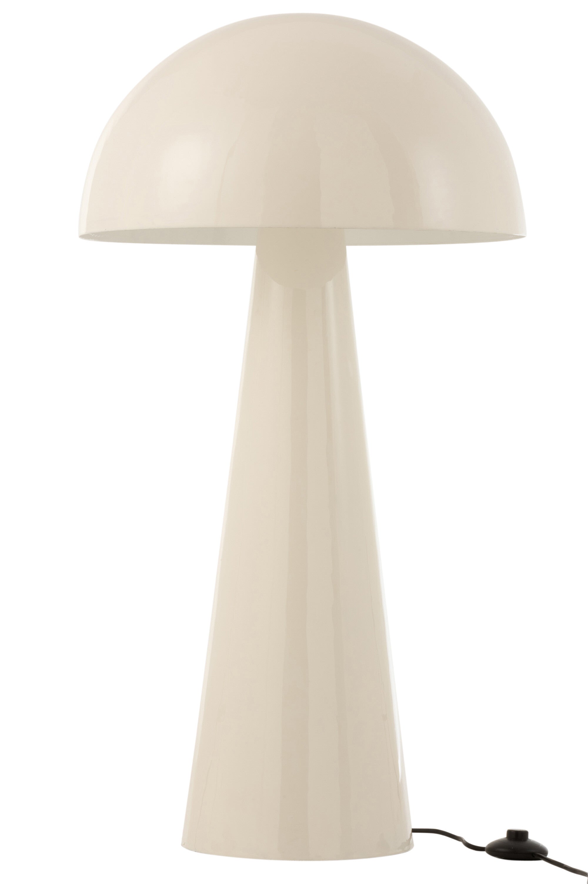 Designer Stehlampe White Mushroom XL in Pilzform - Edles Glänzendweiß