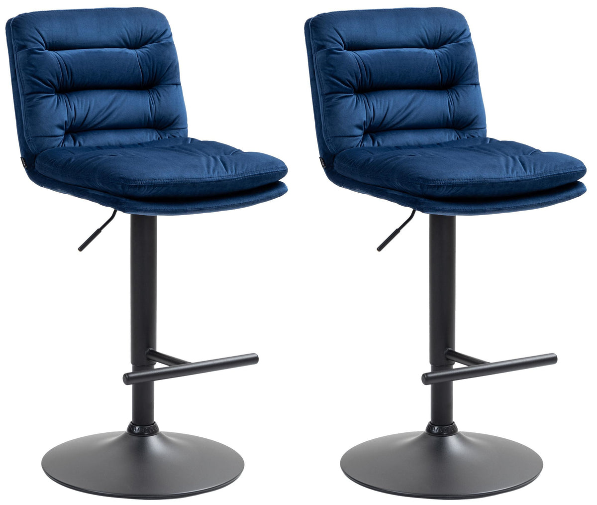 2er Set Barhocker Damar Samt