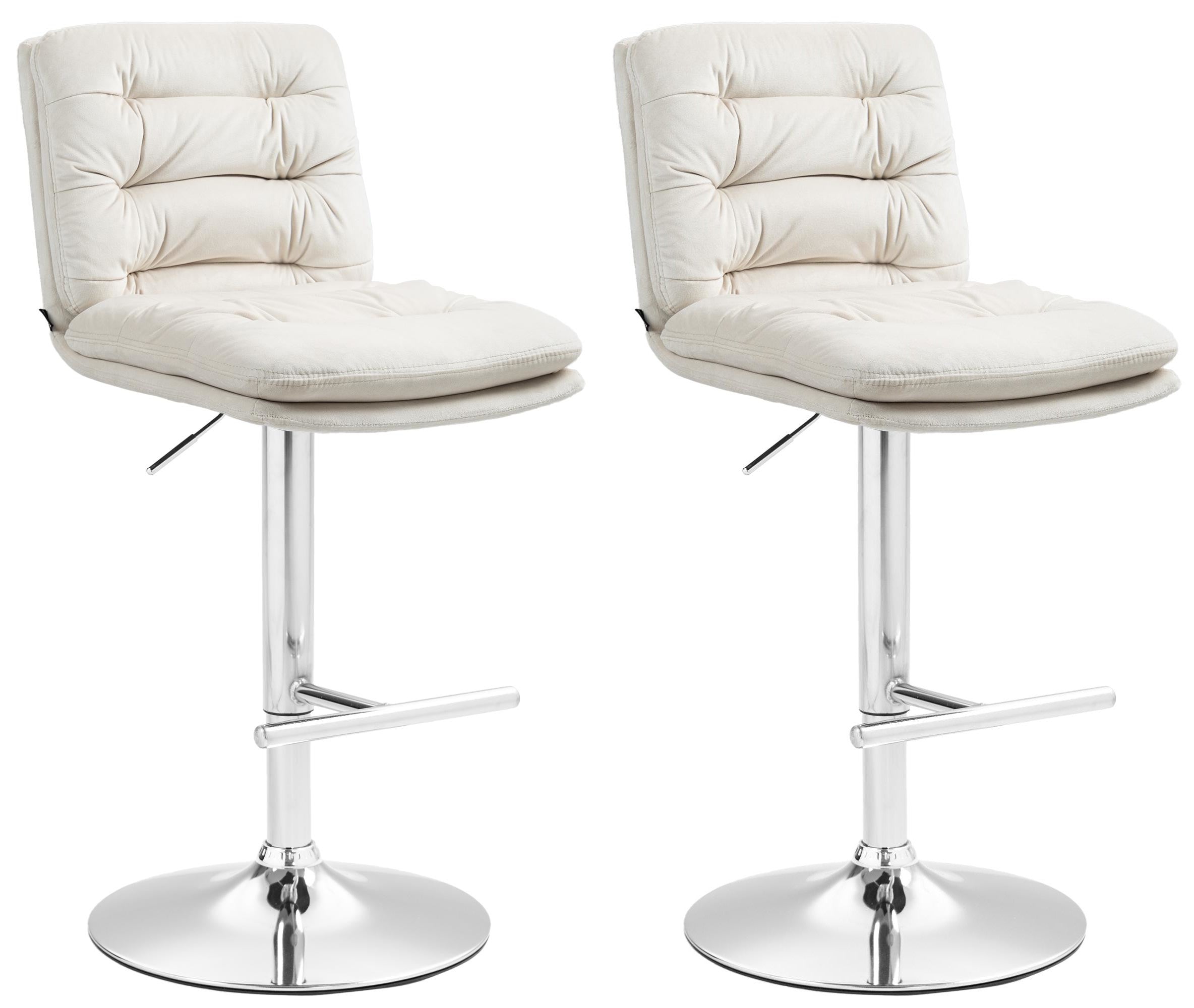Set of 2 bar stools Damar velvet