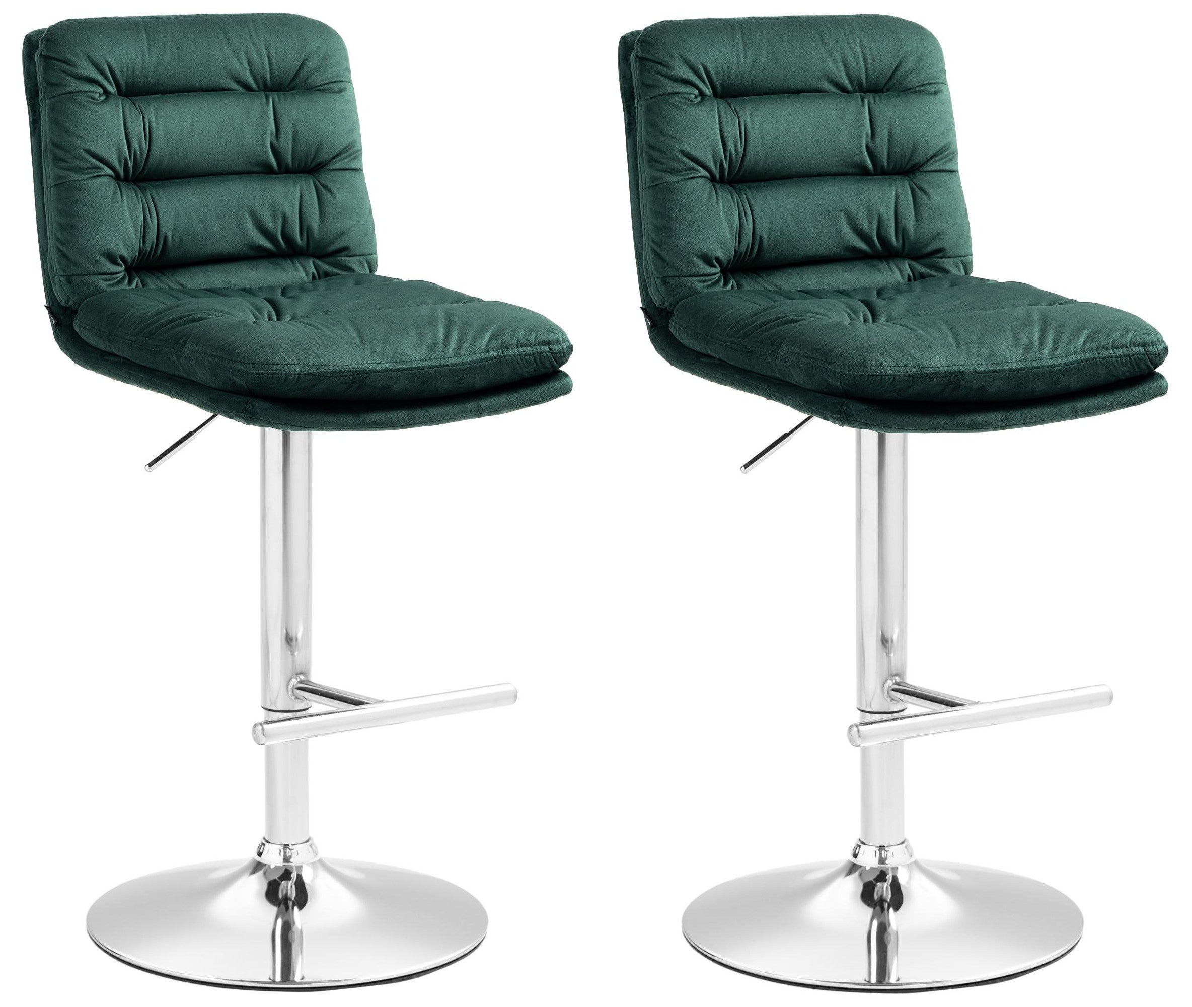 Set of 2 bar stools Damar velvet