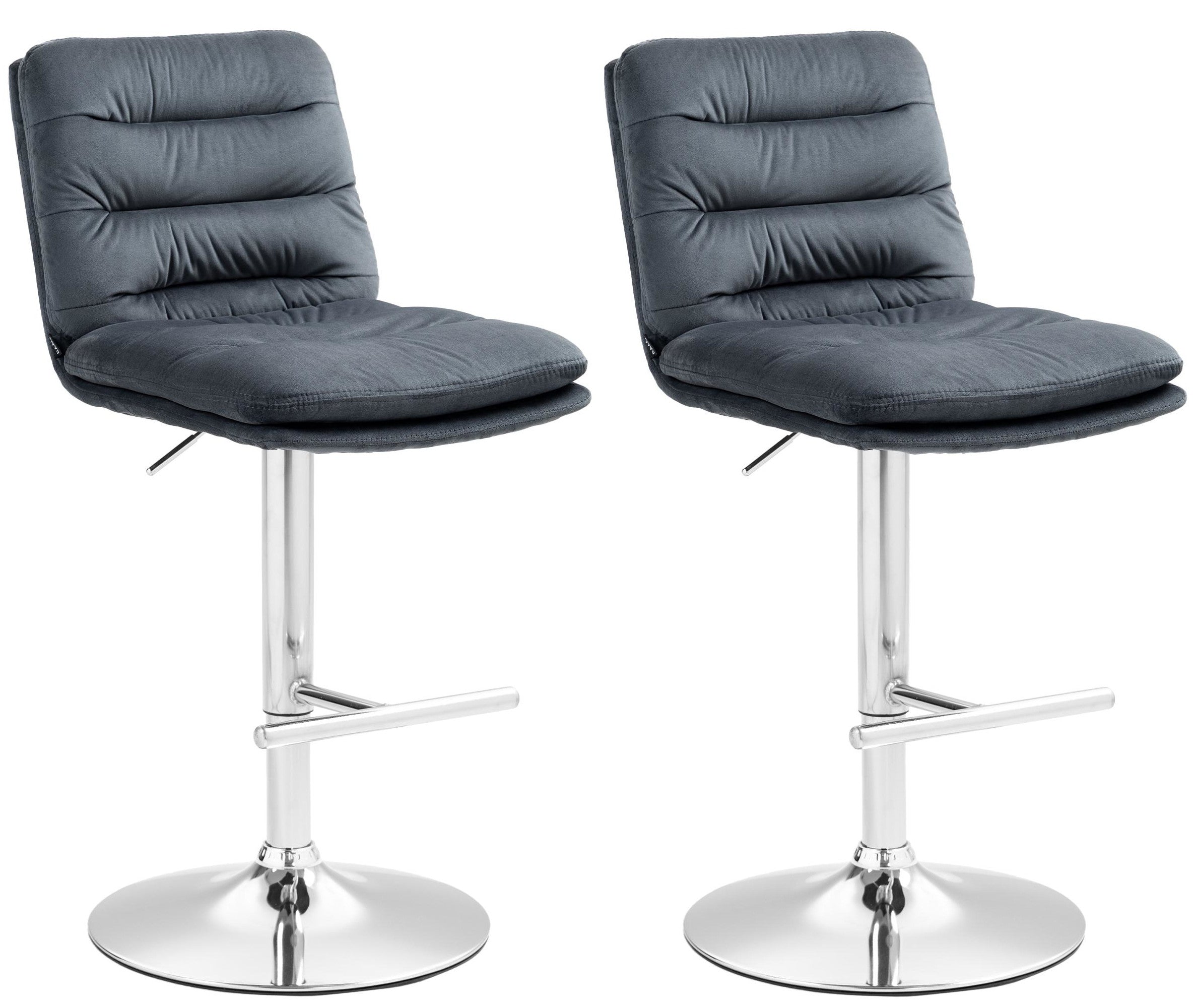 Set of 2 bar stools Damar velvet