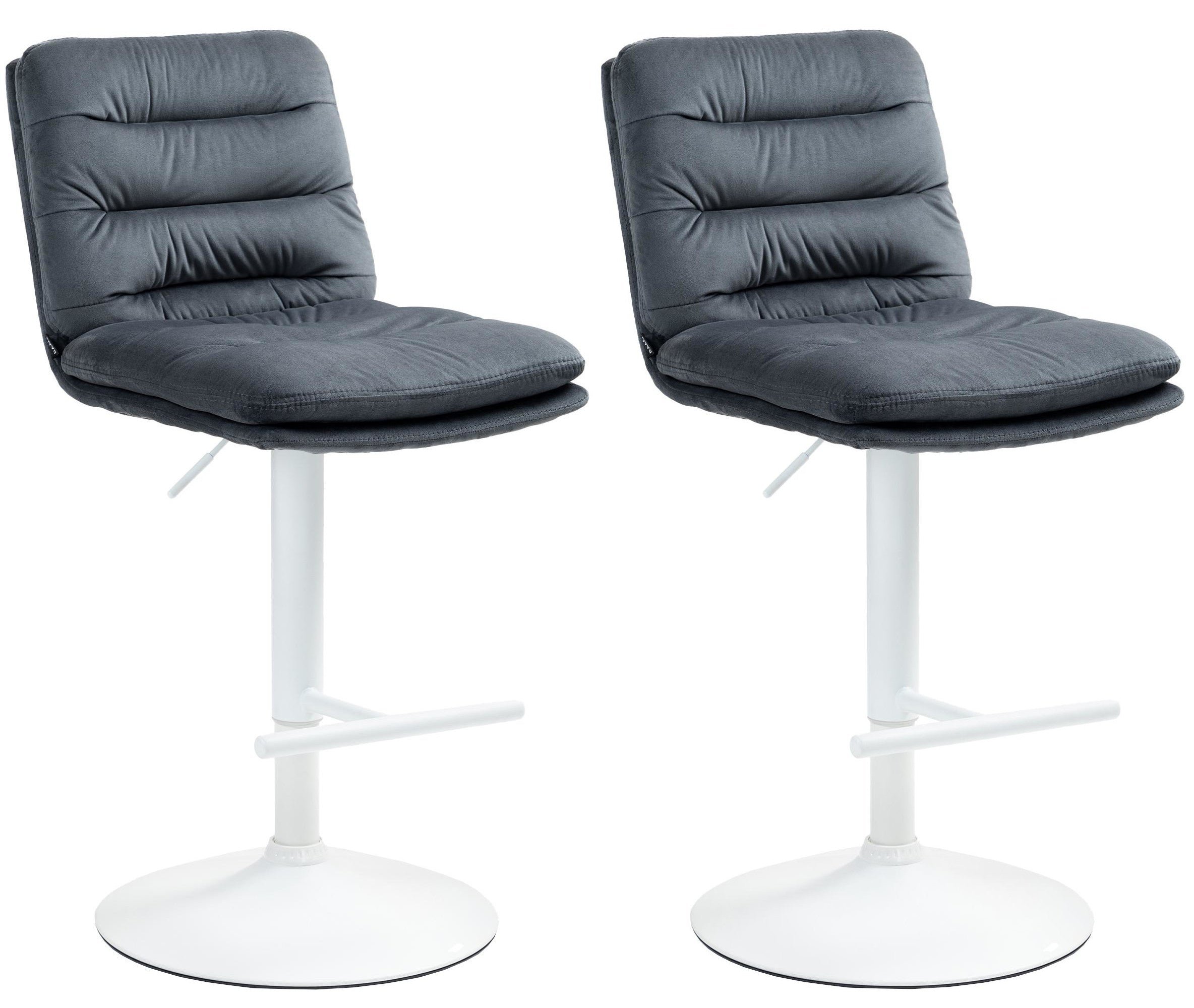 Set of 2 bar stools Damar velvet