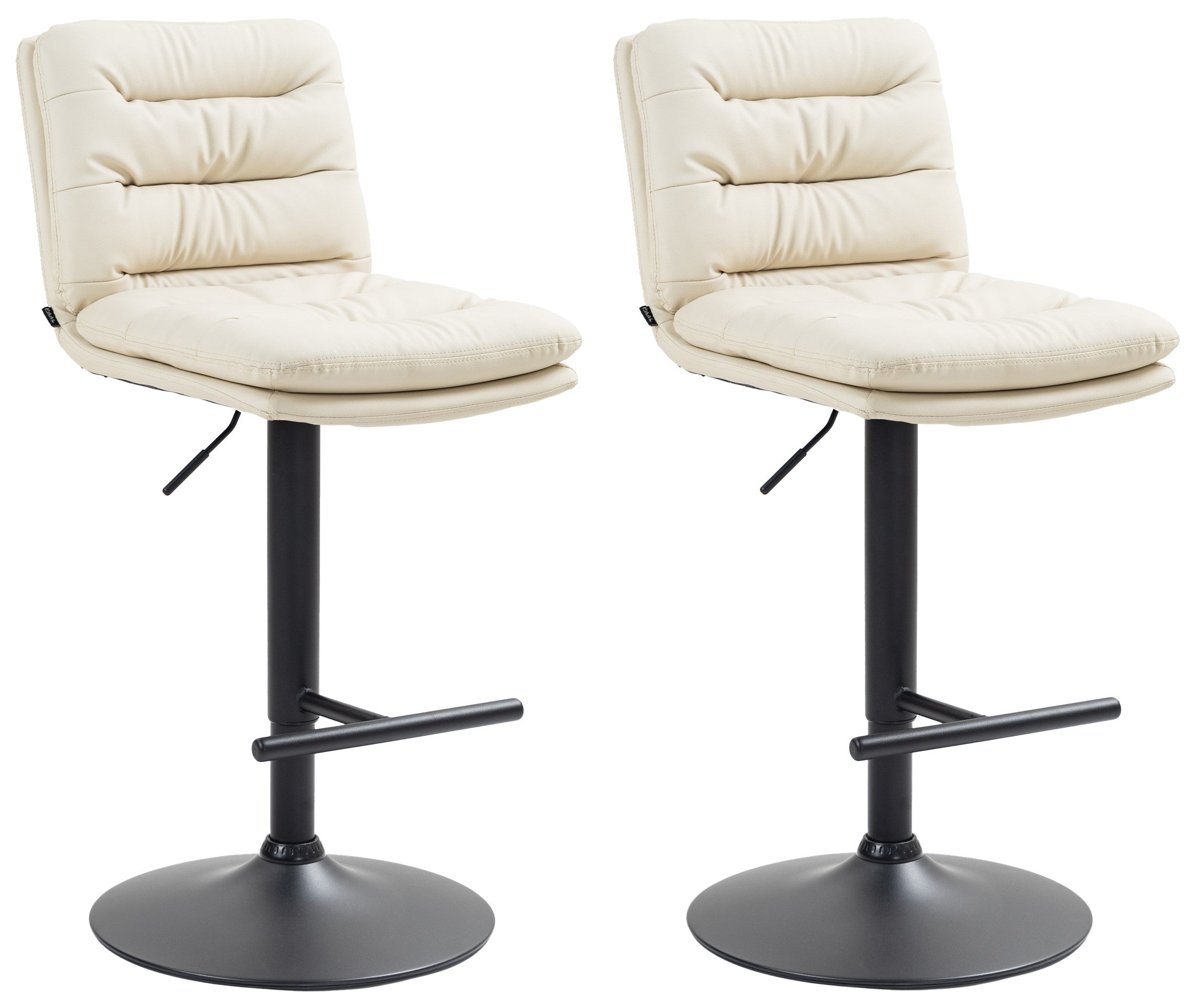 Set of 2 bar stools Damar imitation leather