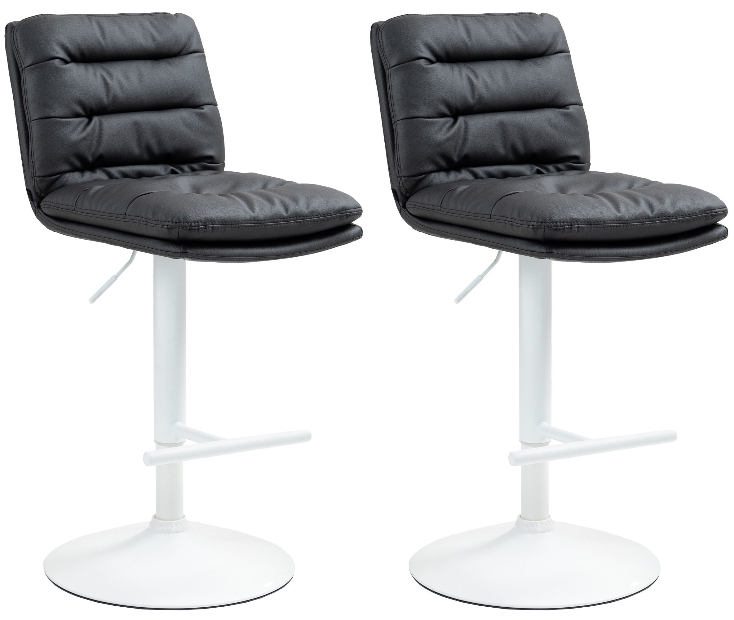 Set of 2 bar stools Damar imitation leather