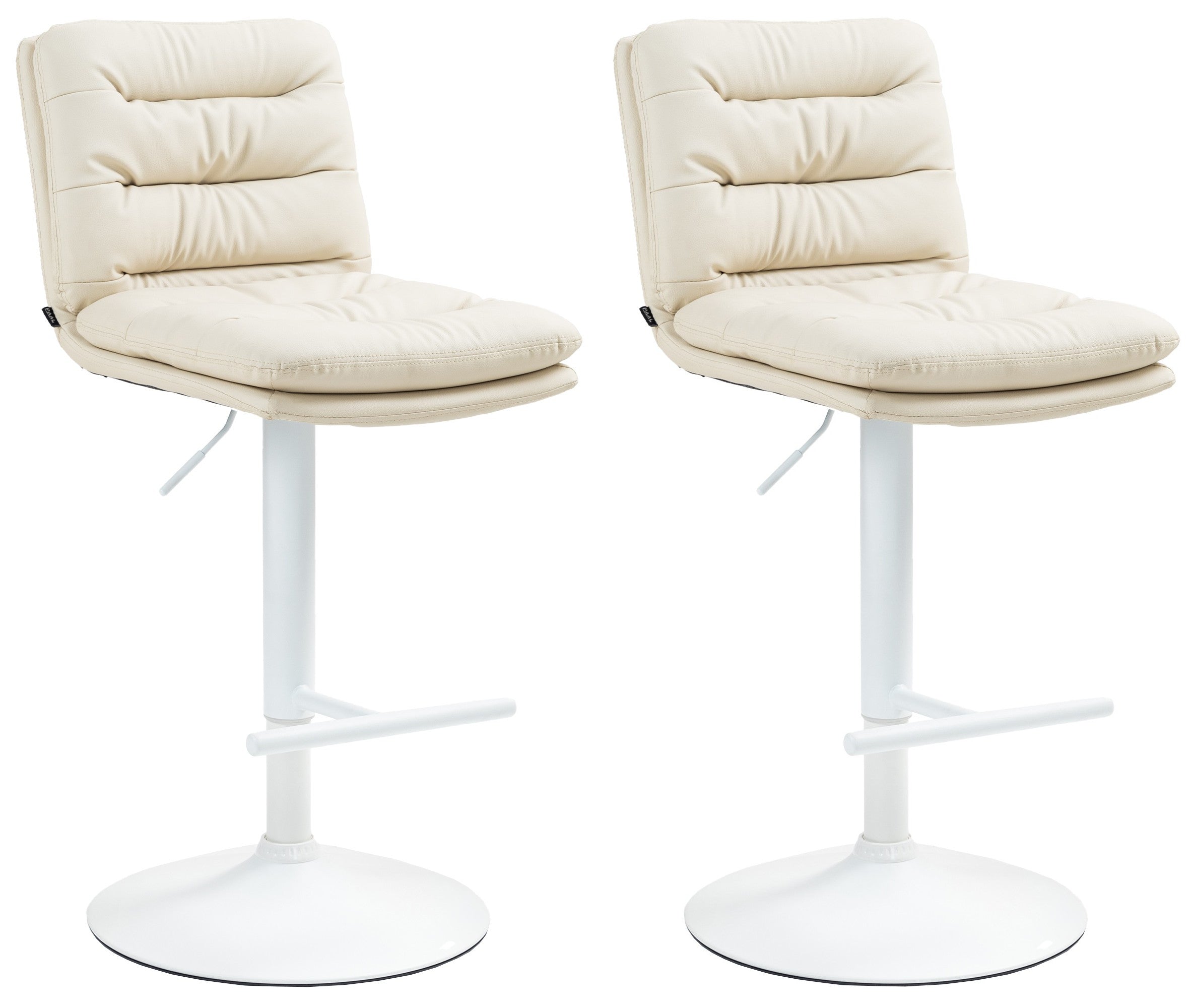 Set of 2 bar stools Damar imitation leather