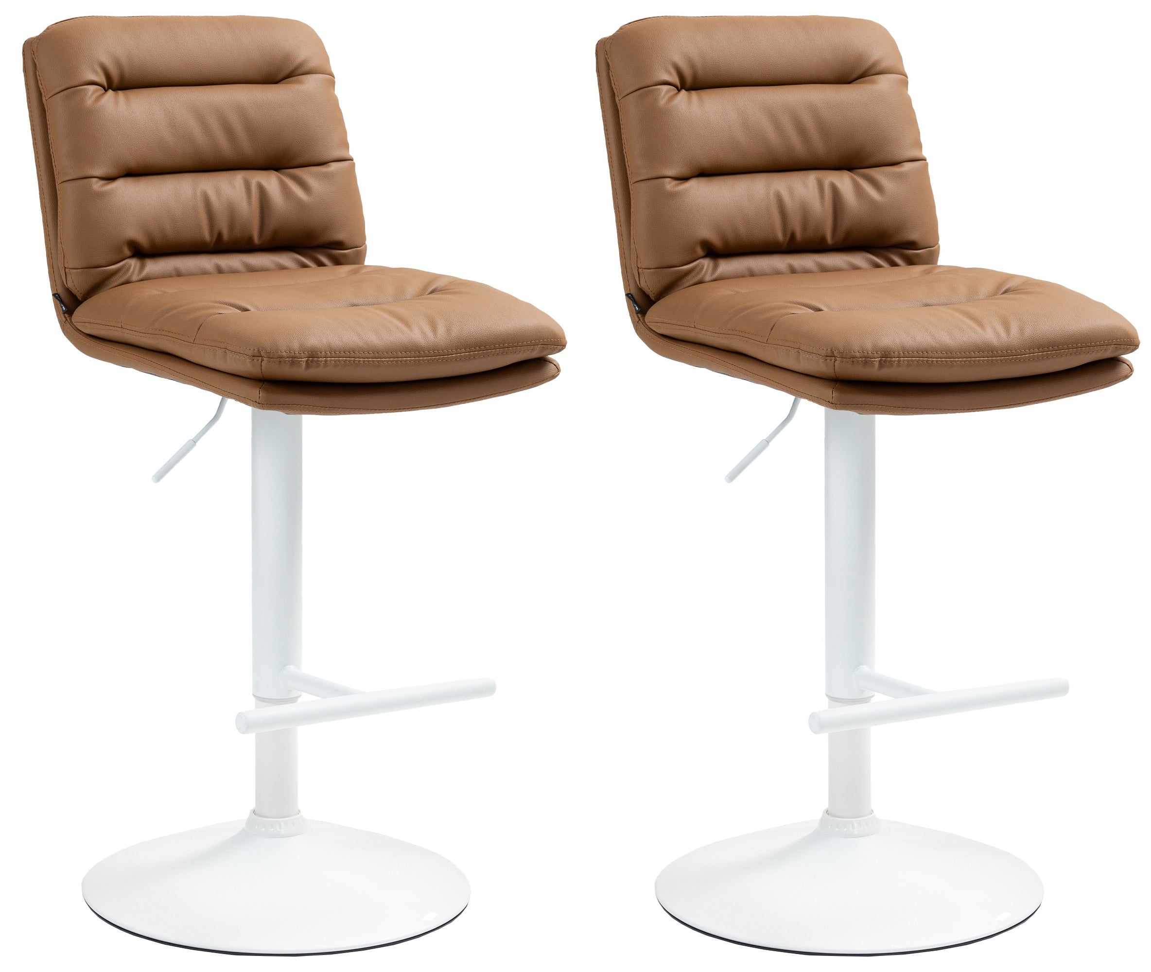 Set of 2 bar stools Damar imitation leather