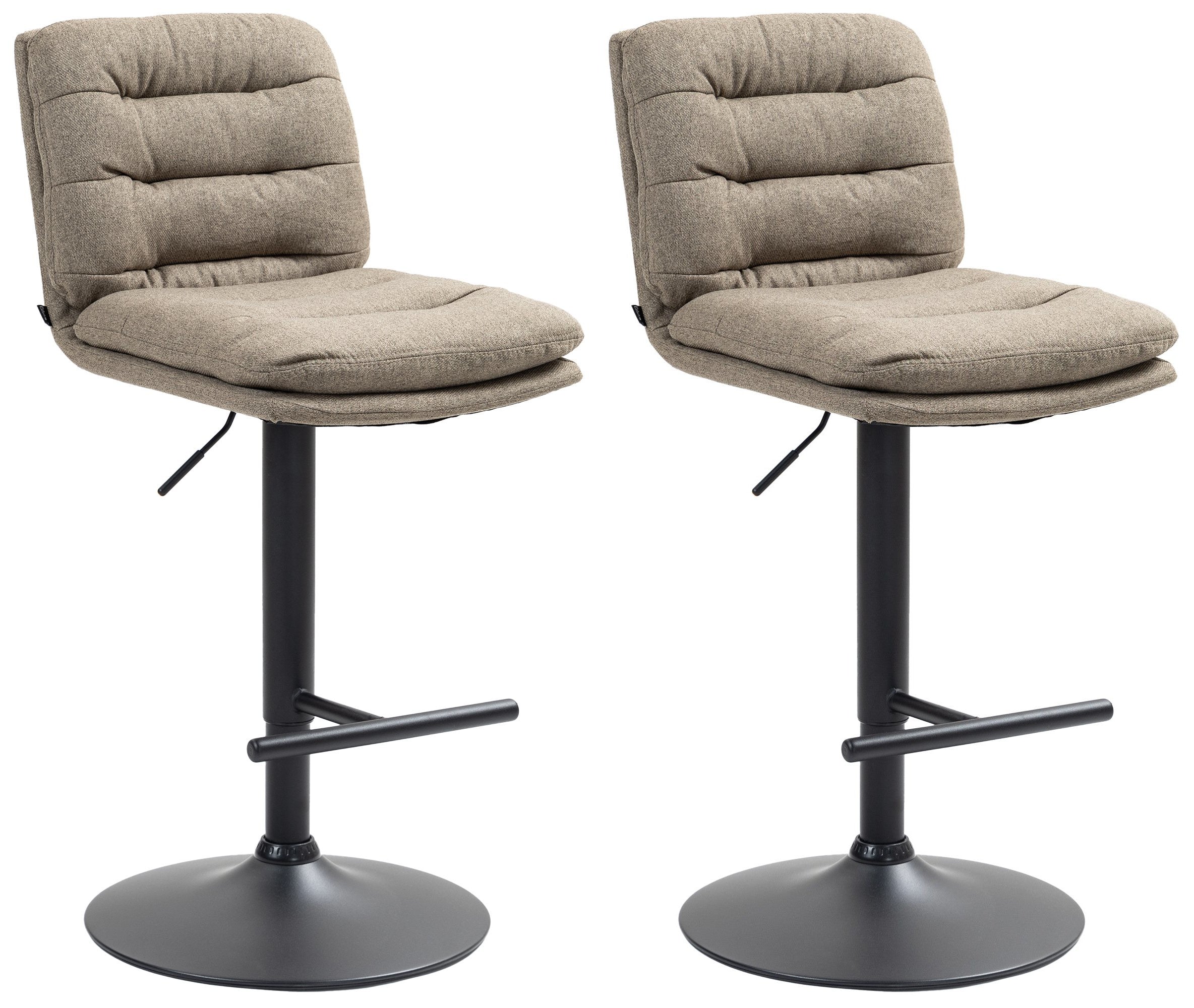 2er Set Barhocker Damar Stoff