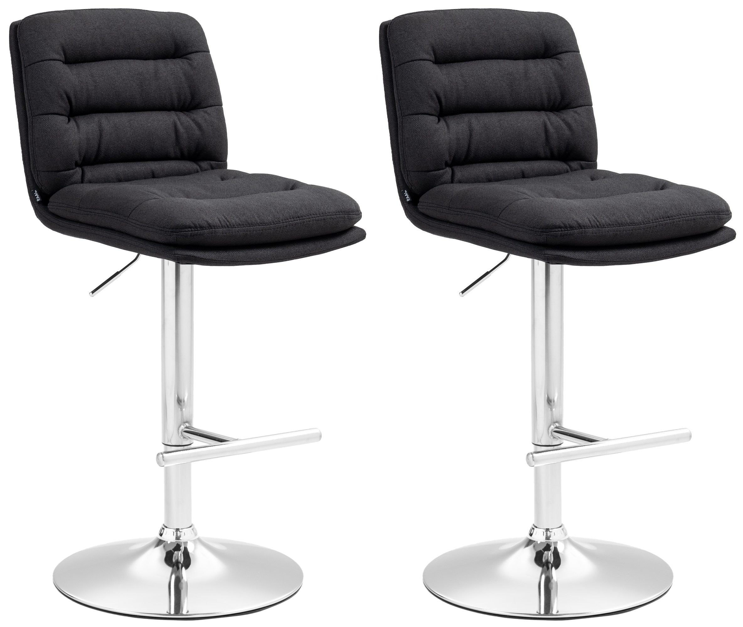 2er Set Barhocker Damar Stoff