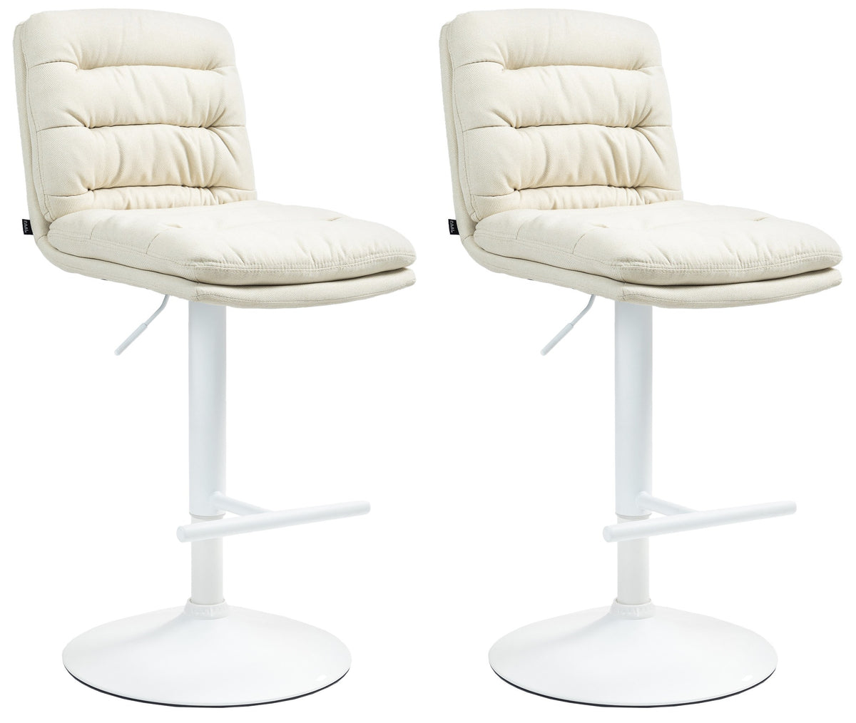 2er Set Barhocker Damar Stoff