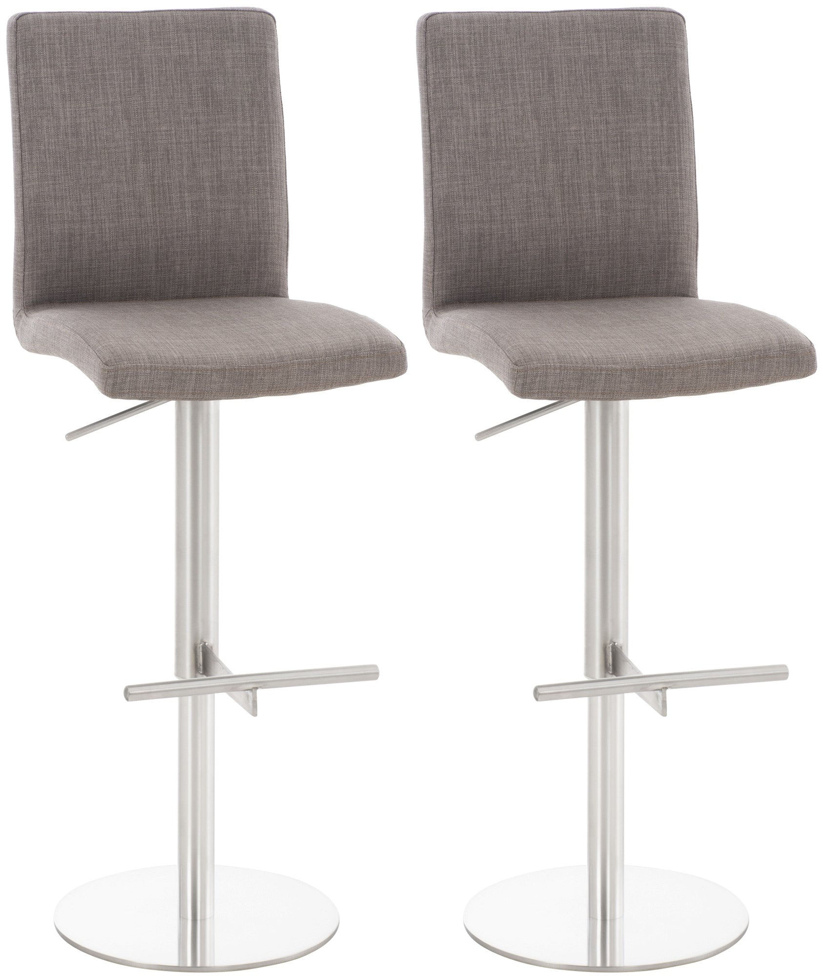 2er Set Barhocker Cadiz Stoffbezug