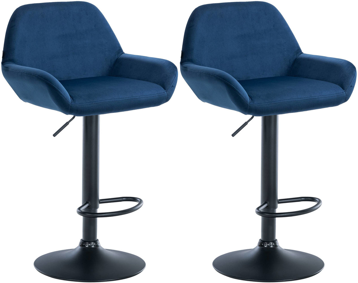2er Set Barhocker Braga Samt