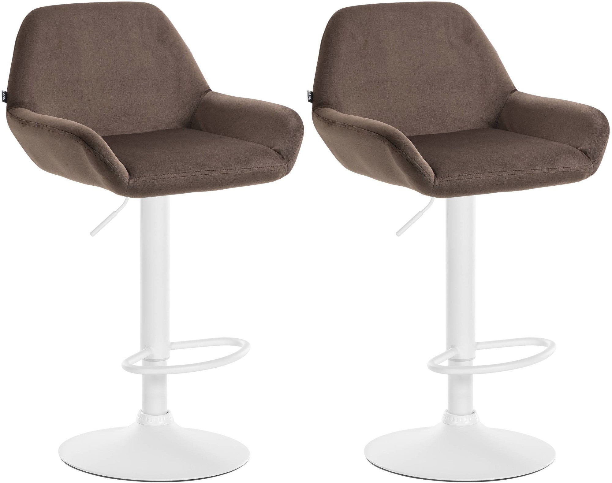 2er Set Barhocker Braga Samt