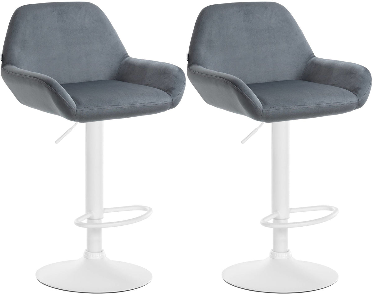 2er Set Barhocker Braga Samt