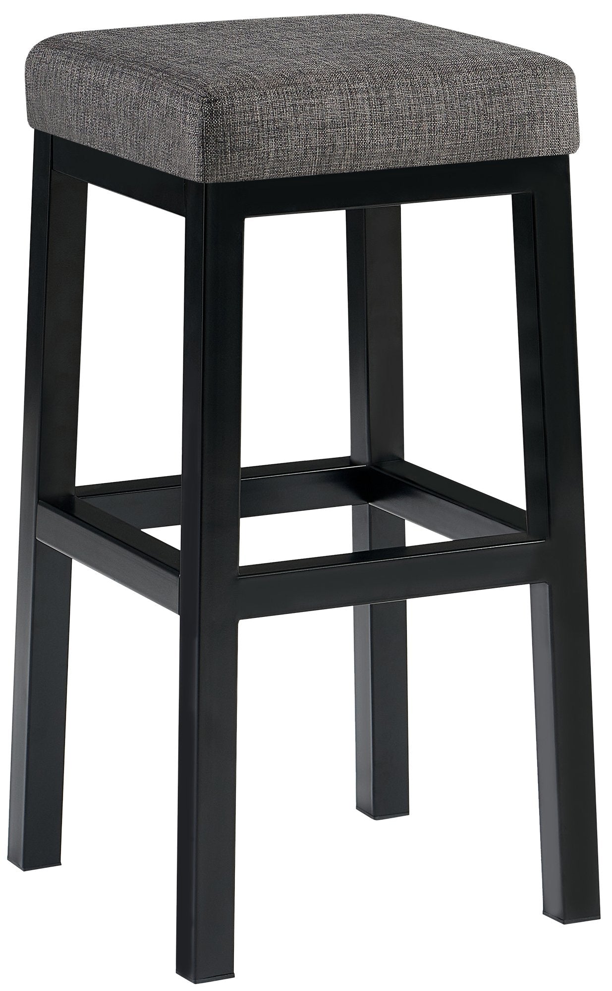 Barhocker Taylor Stoffbezug Sitzhöhe 78 cm Metallgestell schwarz