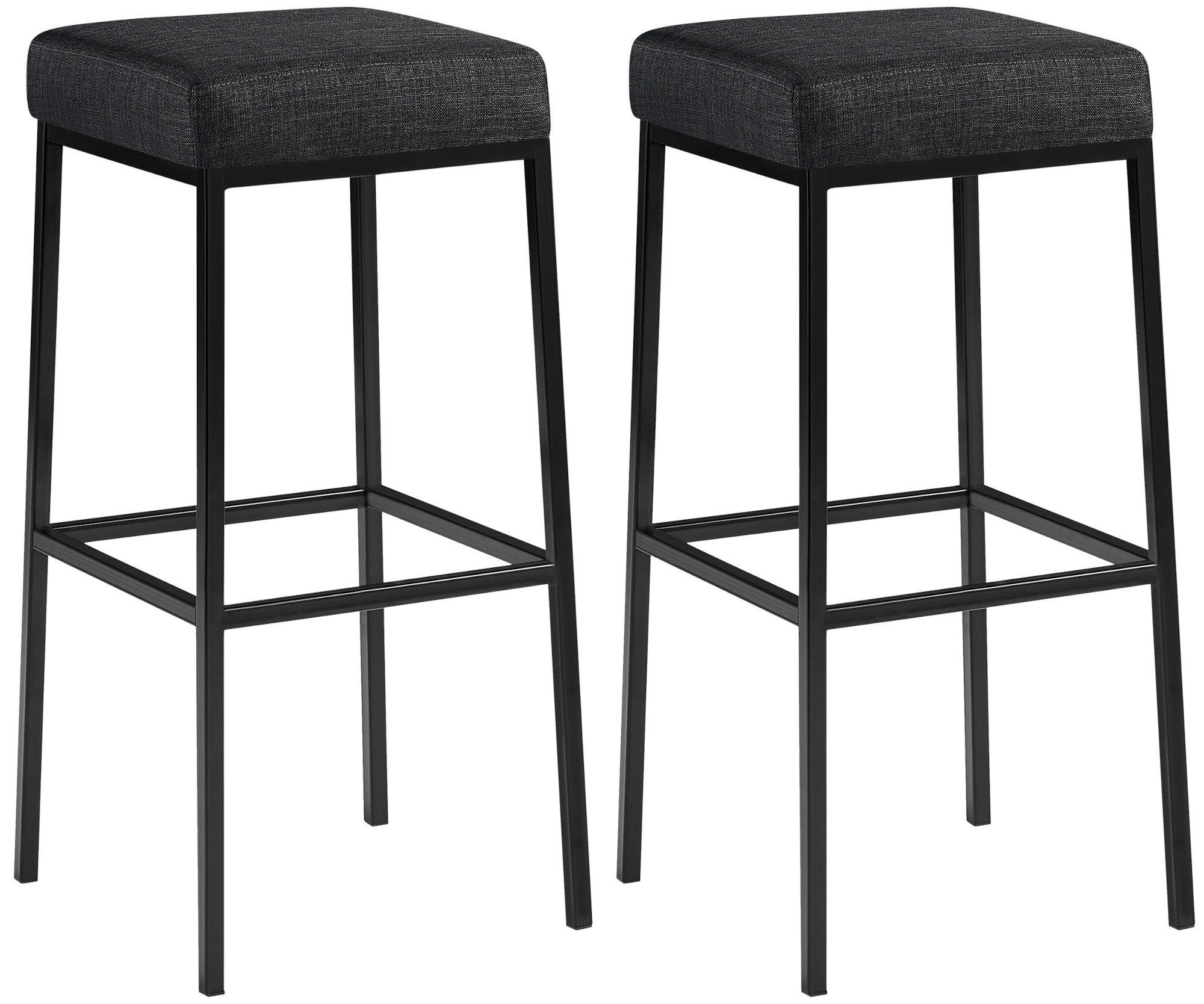 Set van 2 barkrukken Montreal stoffen bekleding