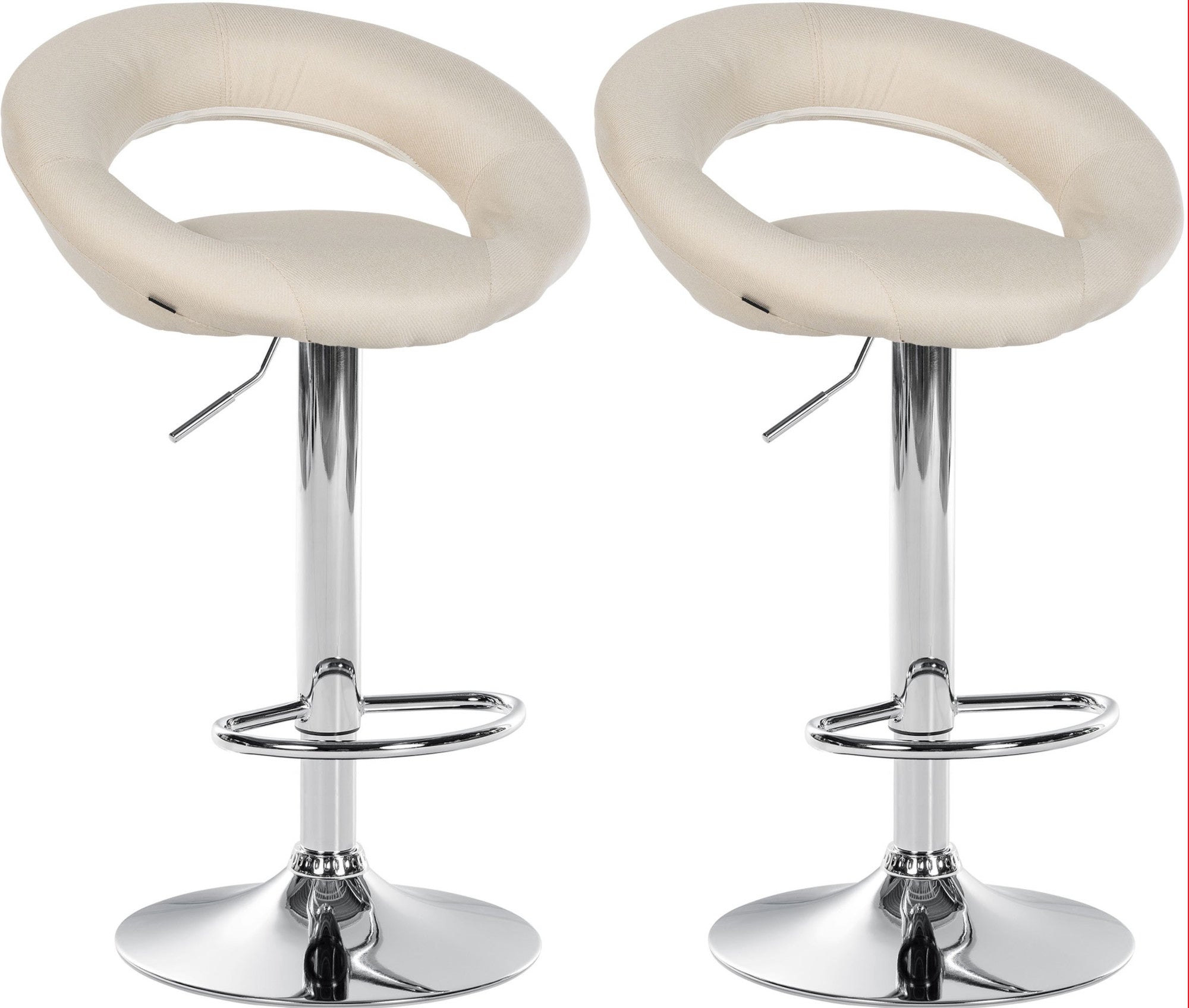 2er Set Barhocker Olinda Stoff