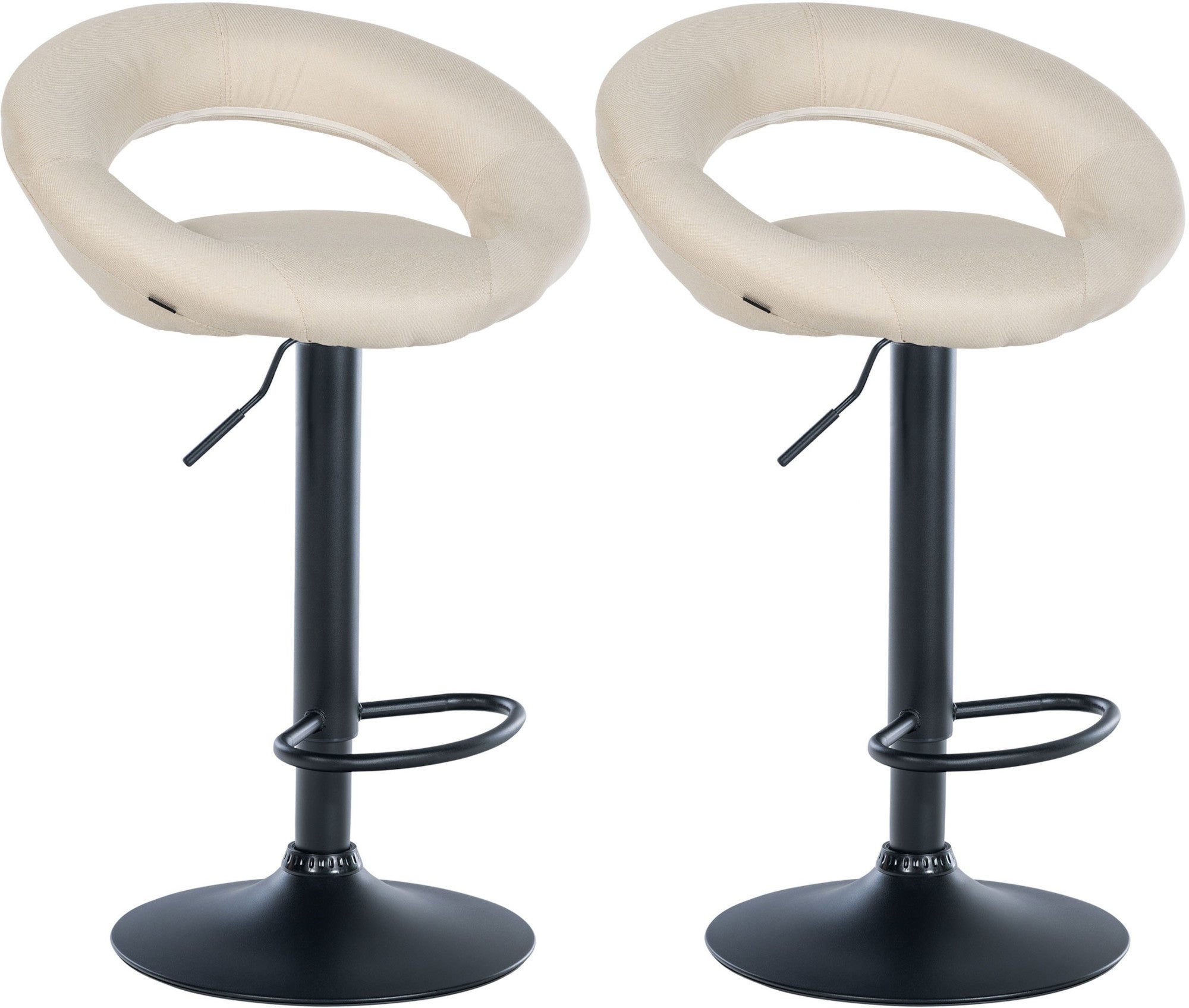 2er Set Barhocker Olinda Stoff