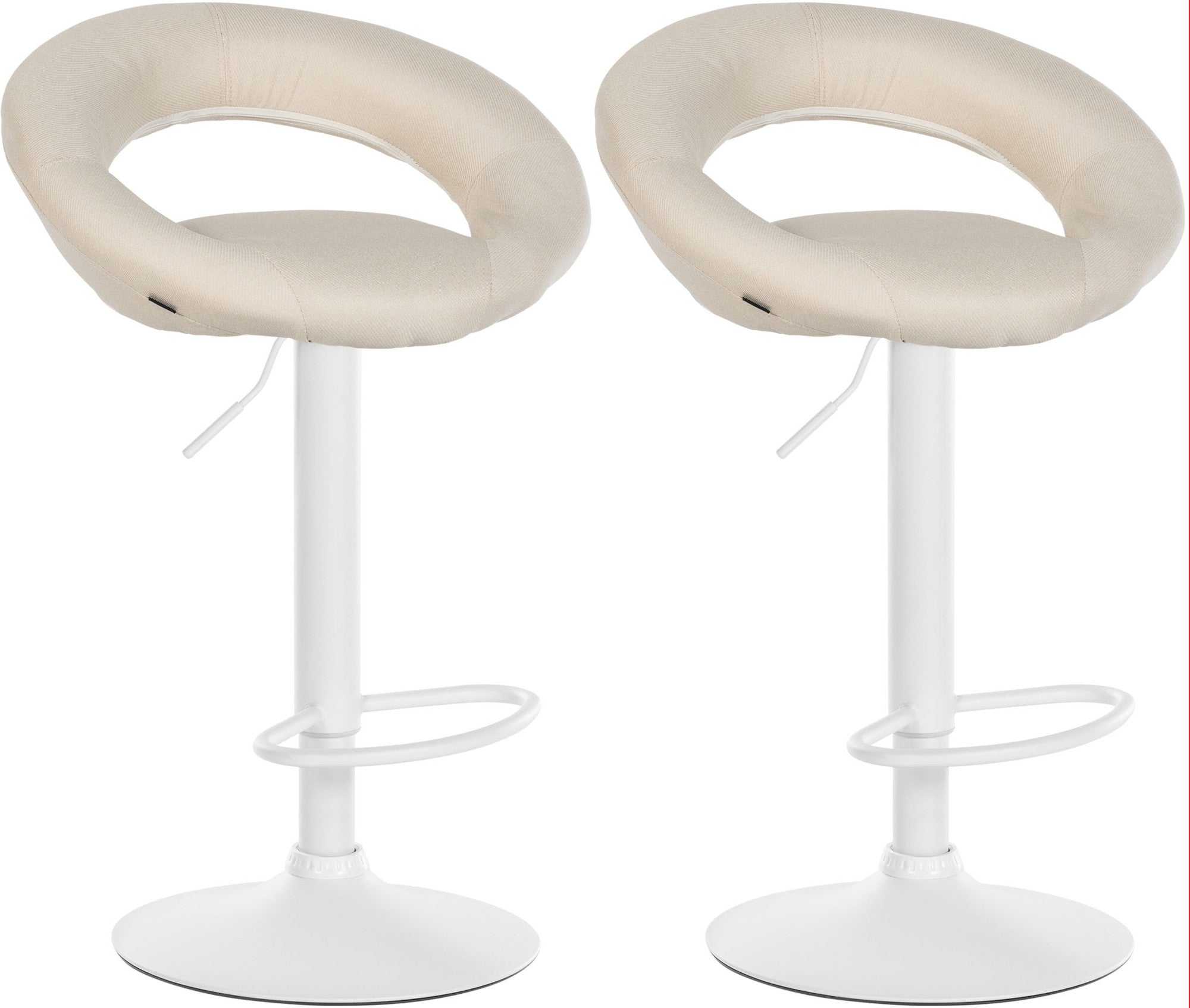 2er Set Barhocker Olinda Stoff