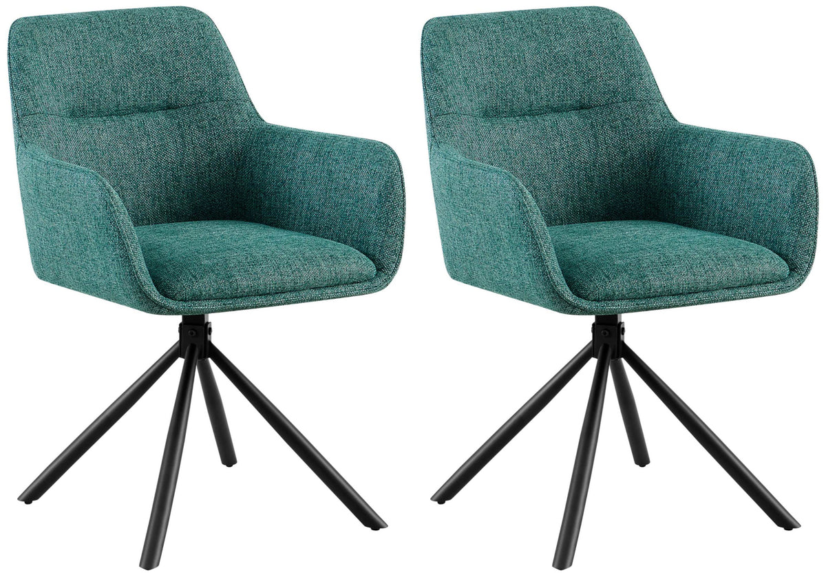 Set van 2 Tipton stoffen stoelen