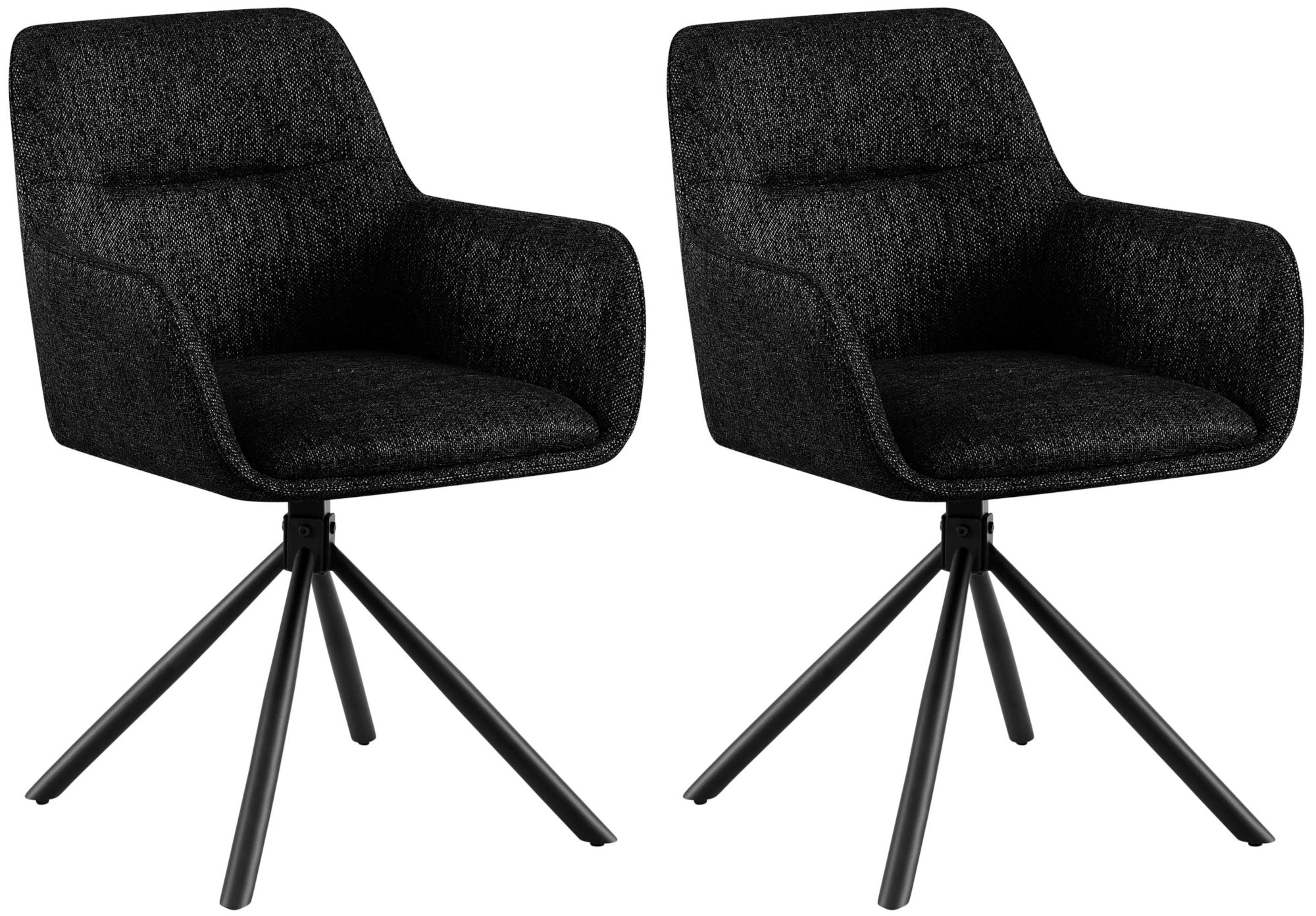 Set van 2 Tipton stoffen stoelen