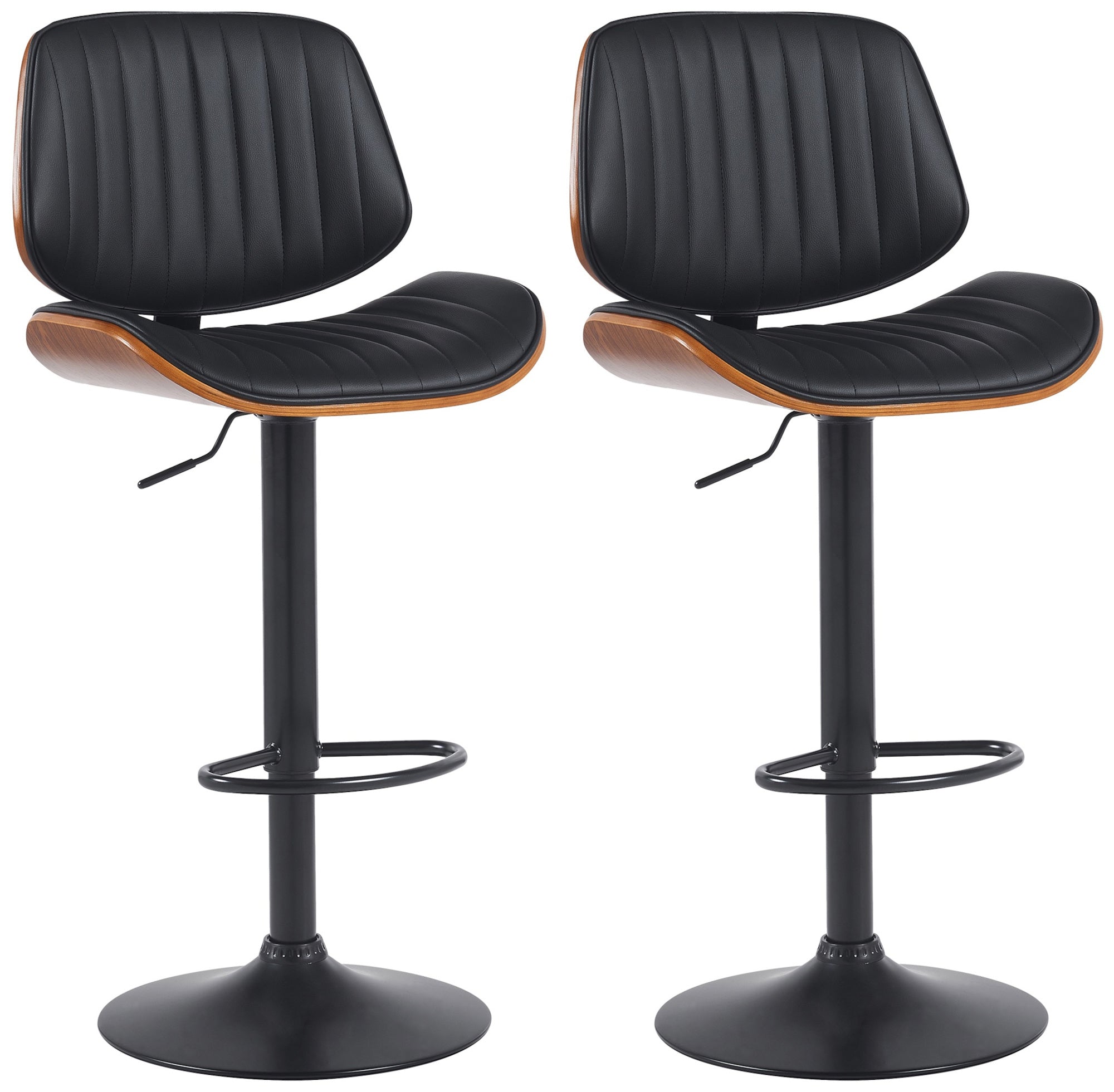 2er Set Barhocker Clawson Kunstleder