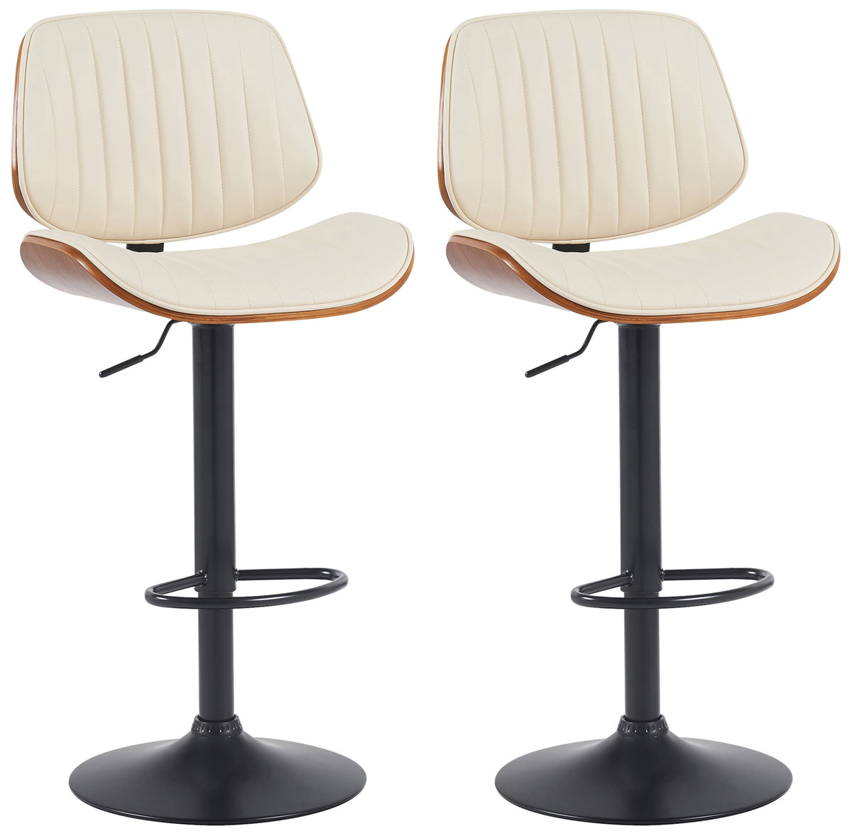 2er Set Barhocker Clawson Kunstleder