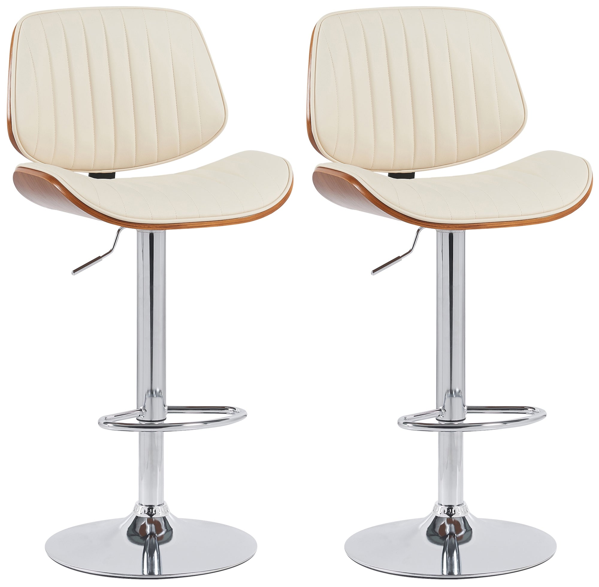 2er Set Barhocker Clawson Kunstleder