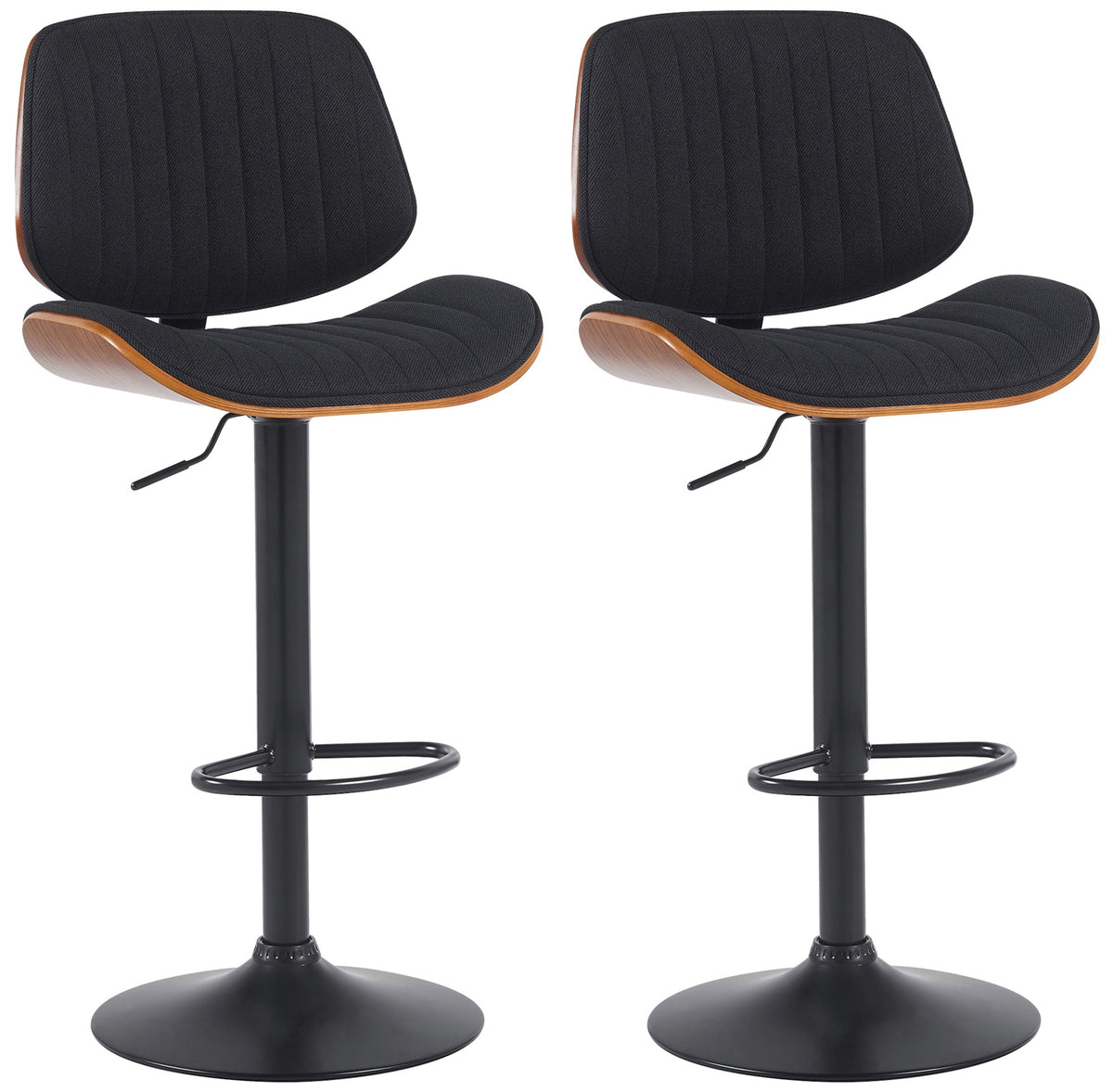 2er Set Barhocker Clawson Stoff