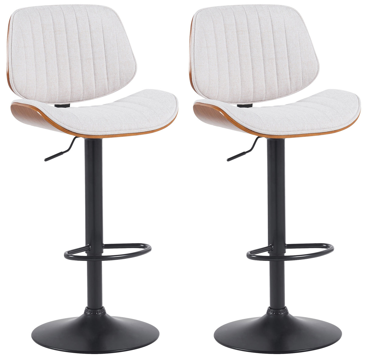 2er Set Barhocker Clawson Stoff