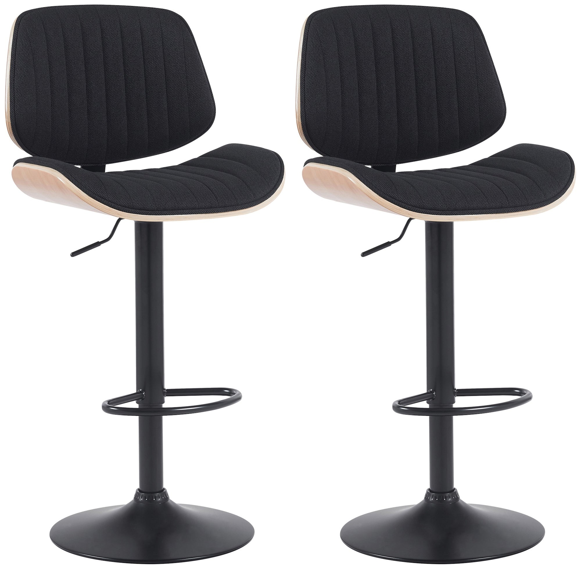 2er Set Barhocker Clawson Stoff