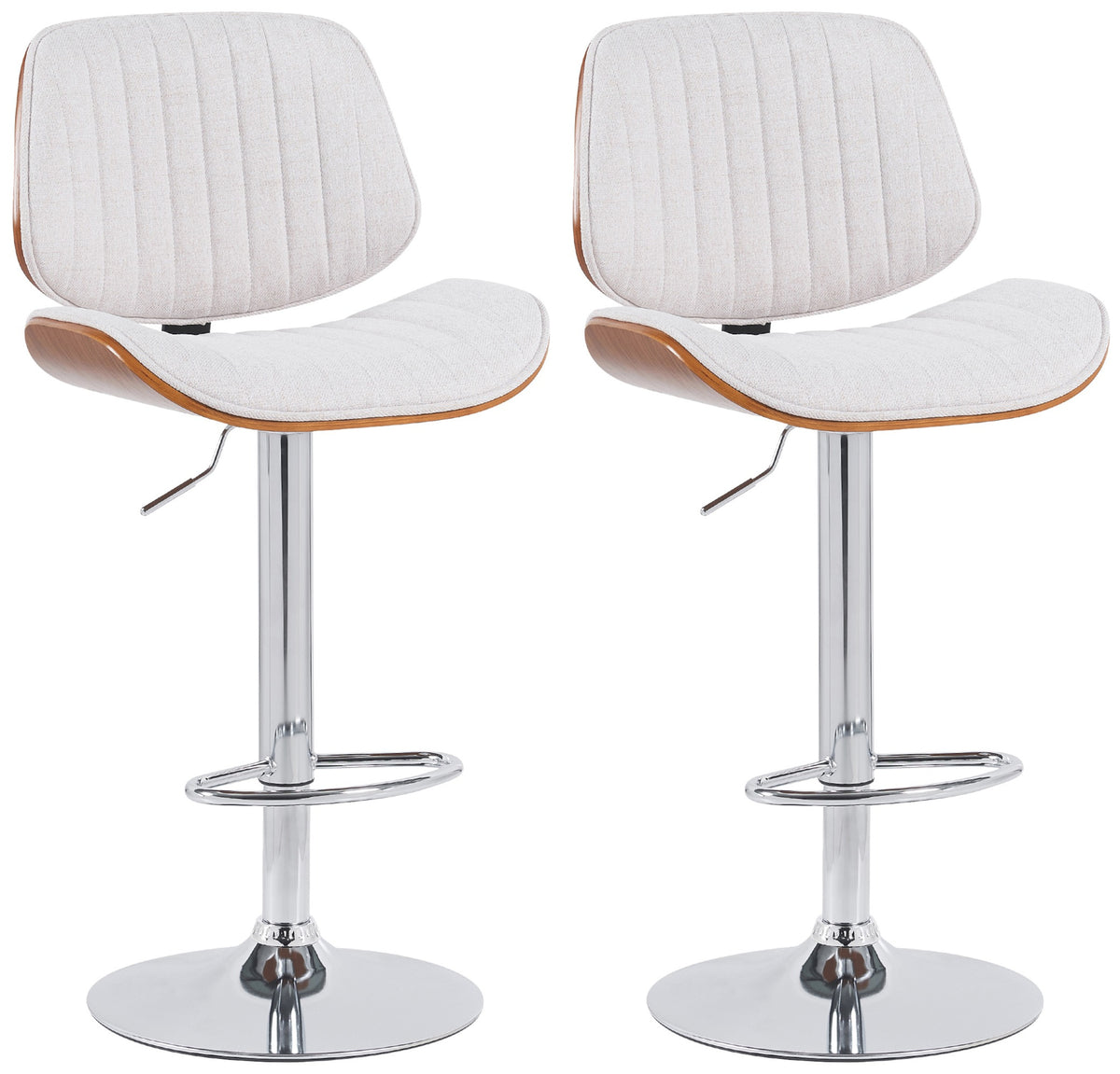 2er Set Barhocker Clawson Stoff