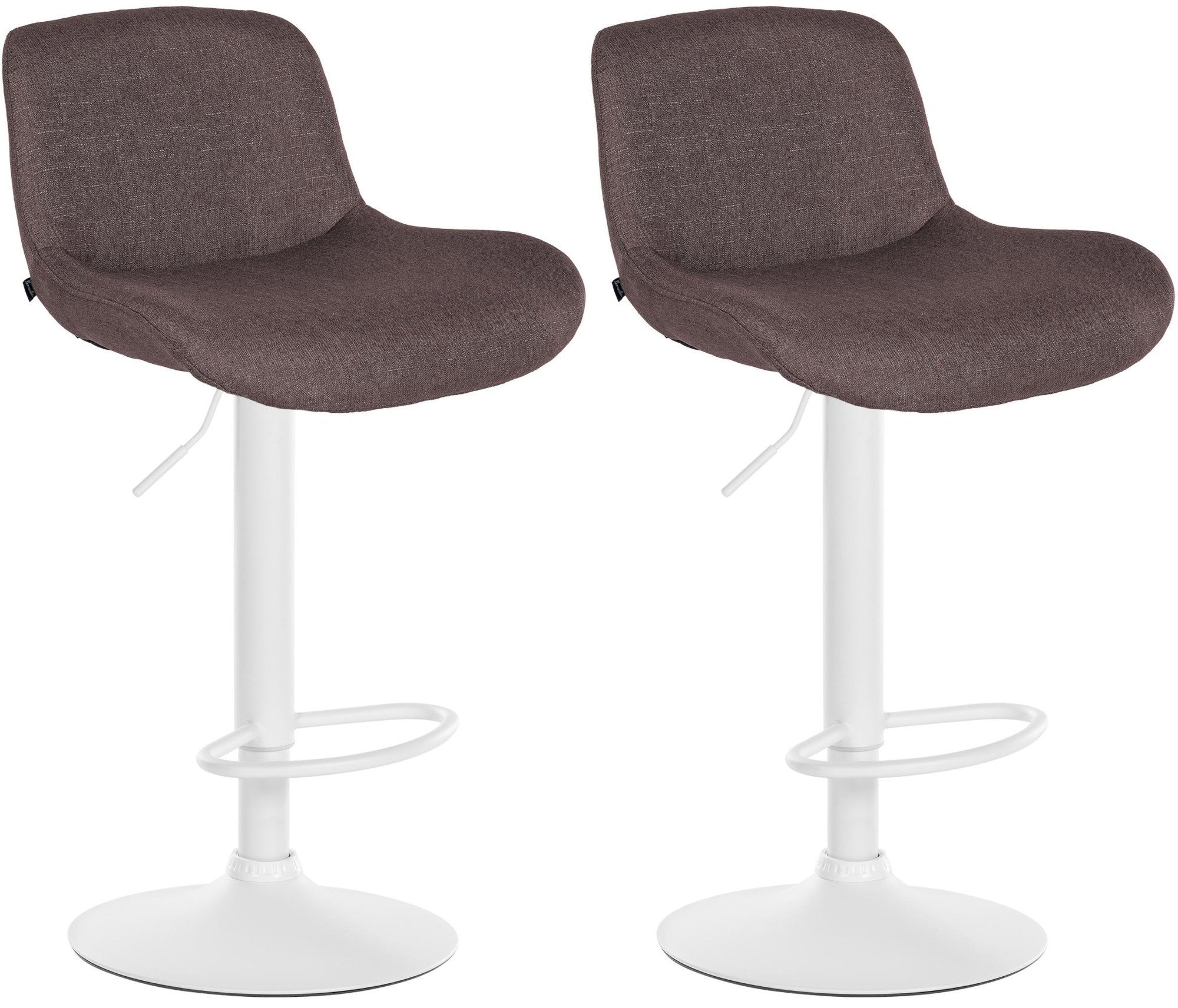 Set van 2 barkrukken Solon Wit