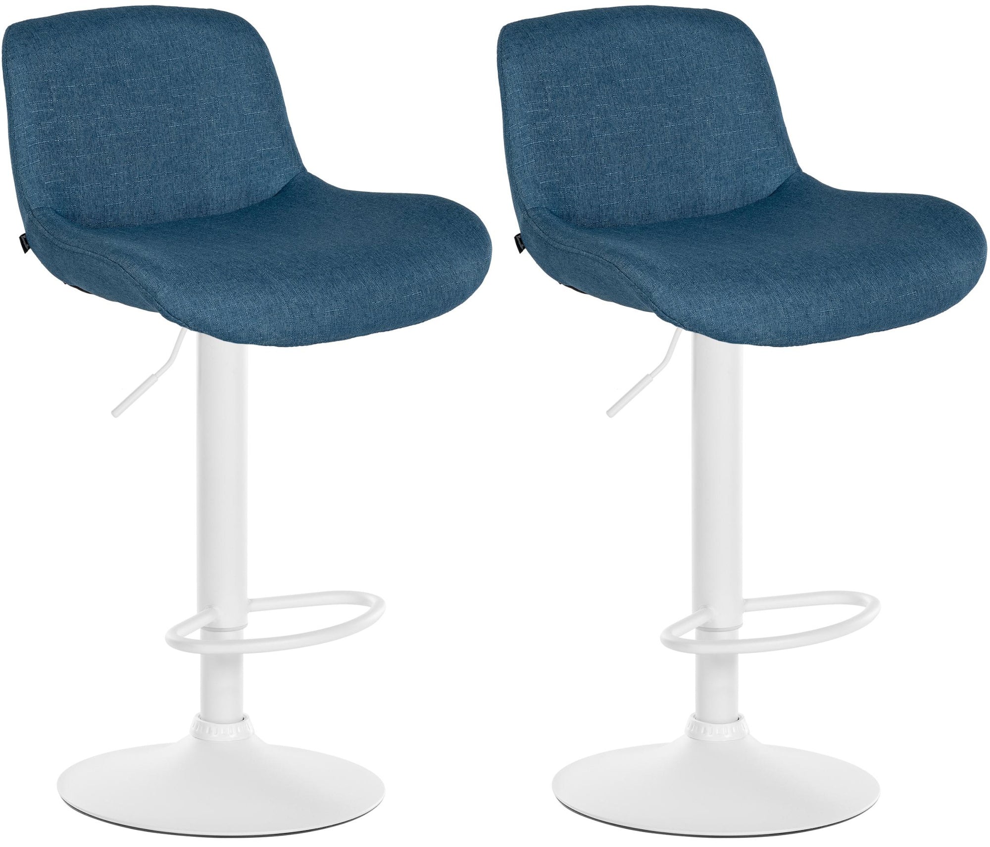 Set van 2 barkrukken Solon Wit