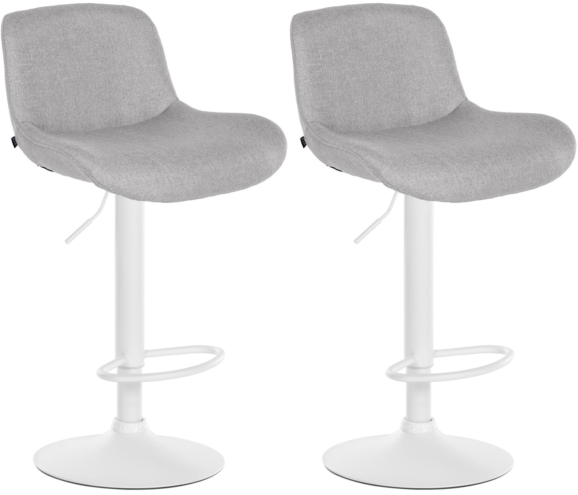 2er Set Barhocker Solon Weiß