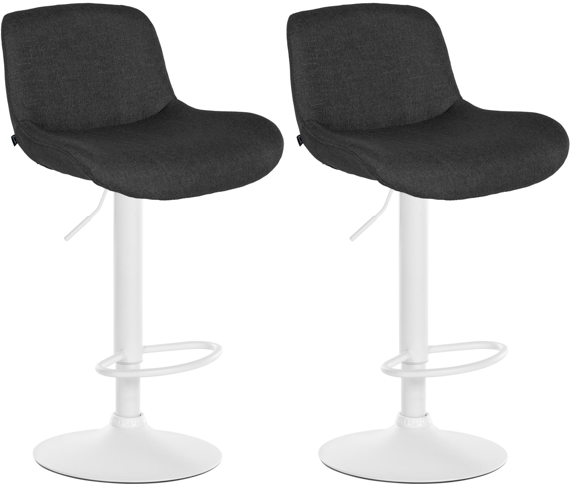 2er Set Barhocker Solon Weiß