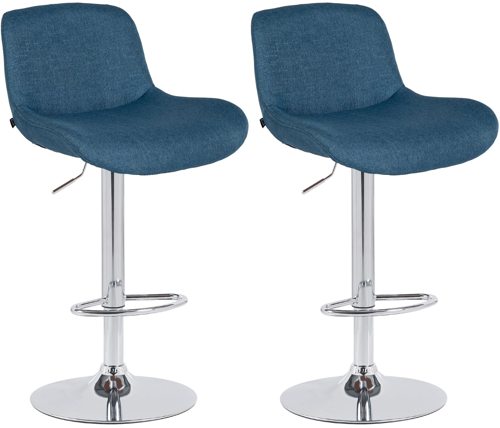 2er Set Barhocker Solon Chrom