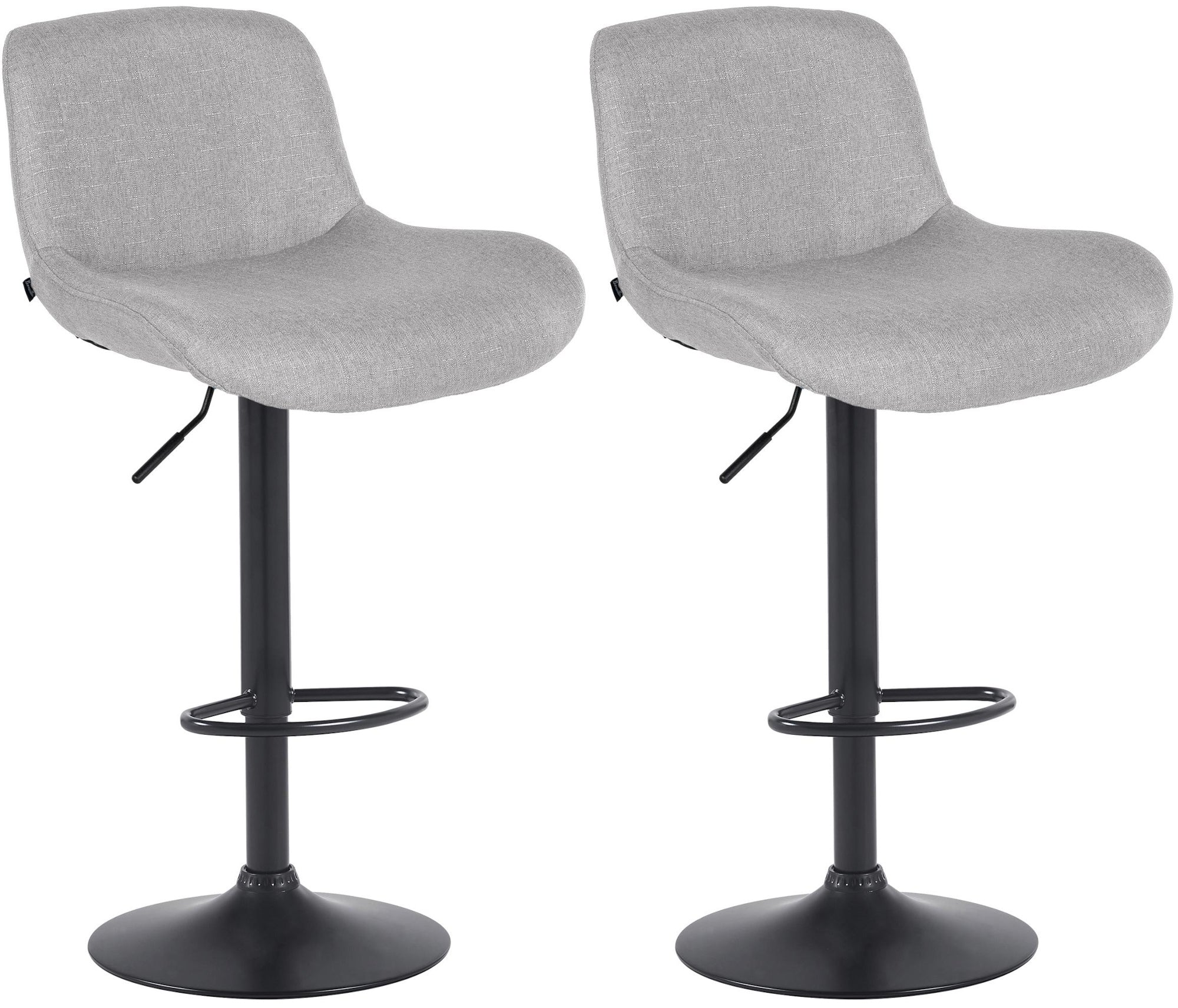 Set van 2 barkrukken Solon Zwart