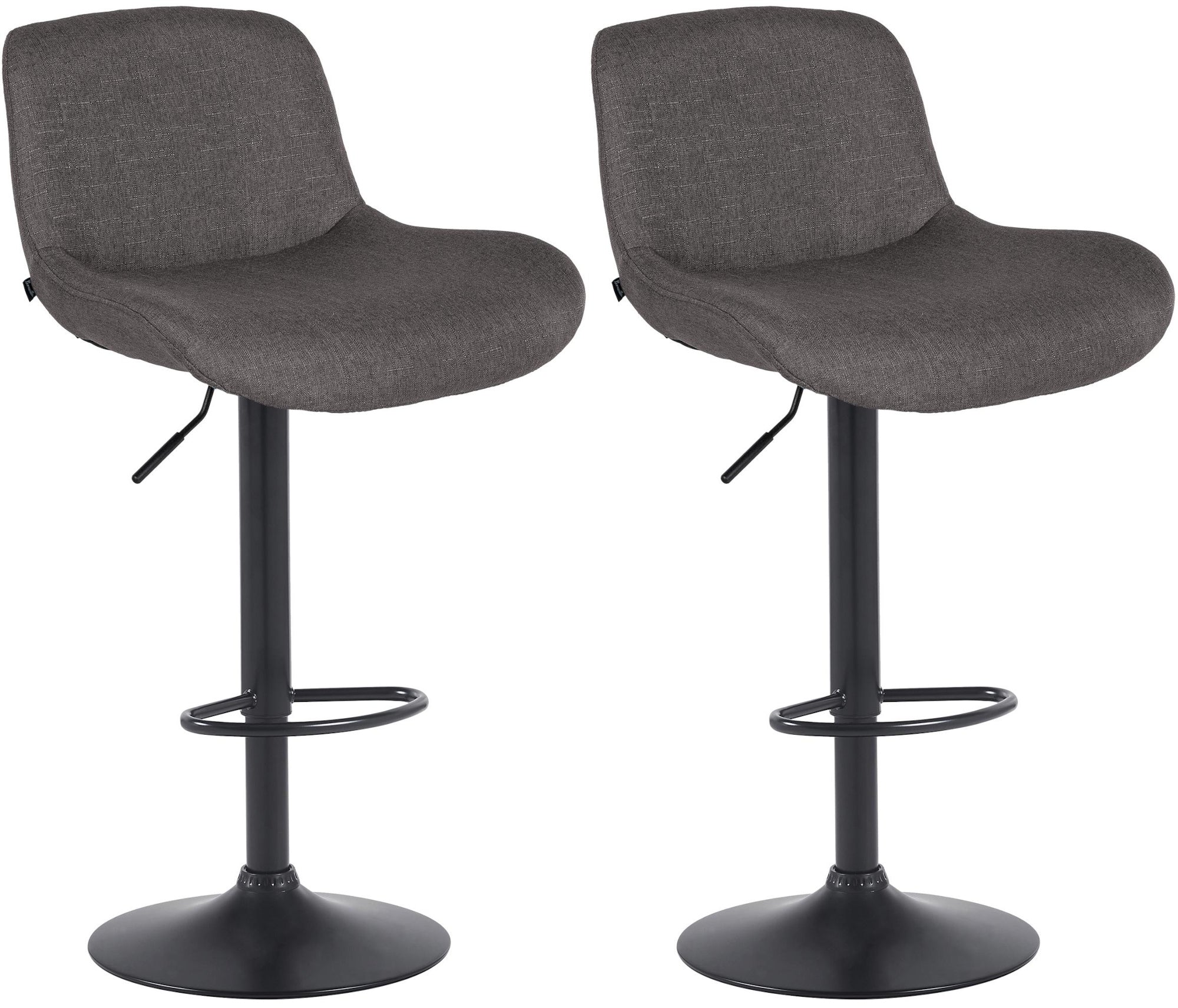 Set van 2 barkrukken Solon Zwart