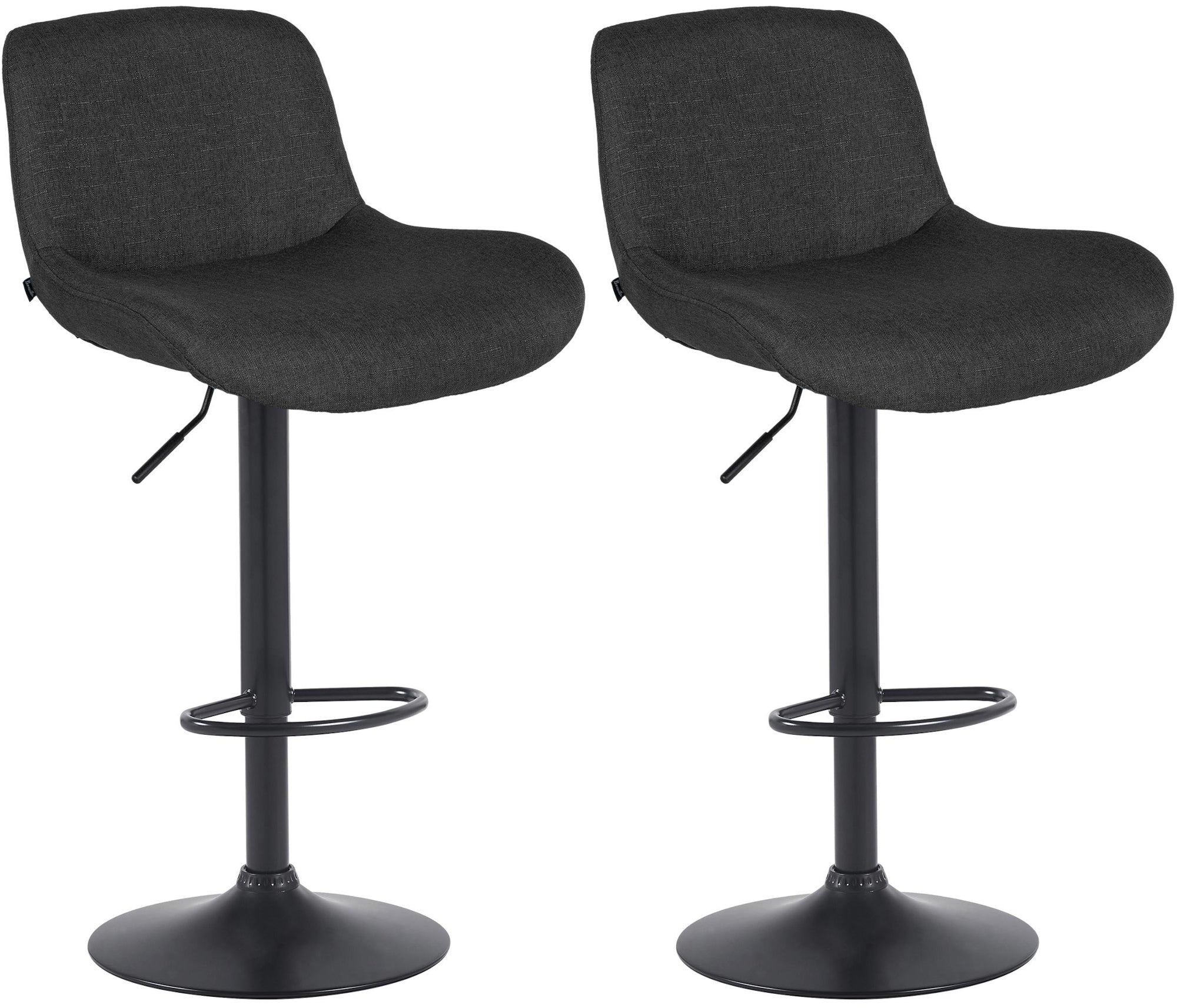 2er Set Barhocker Solon Schwarz