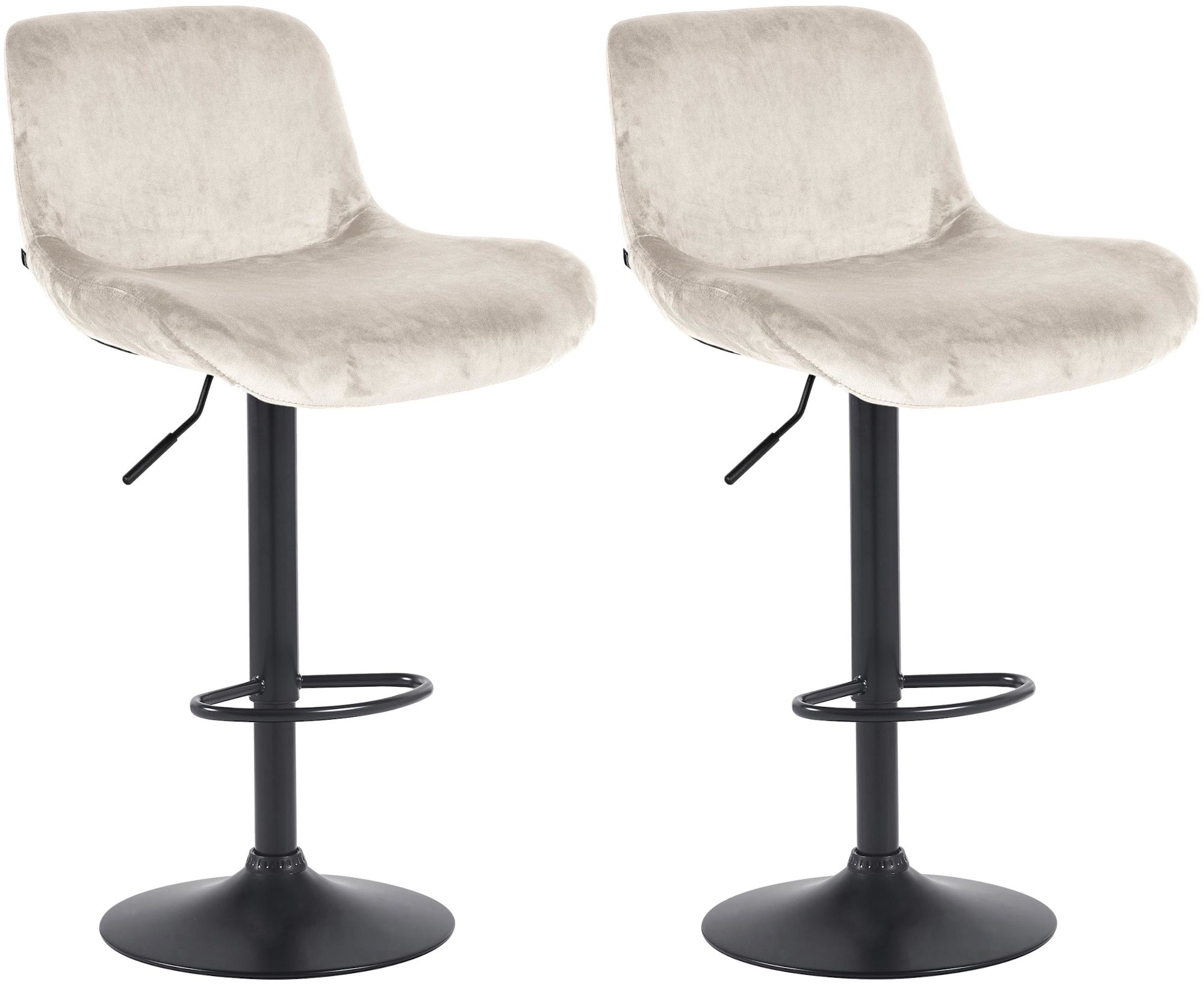 2er Set Barhocker Solon Schwarz