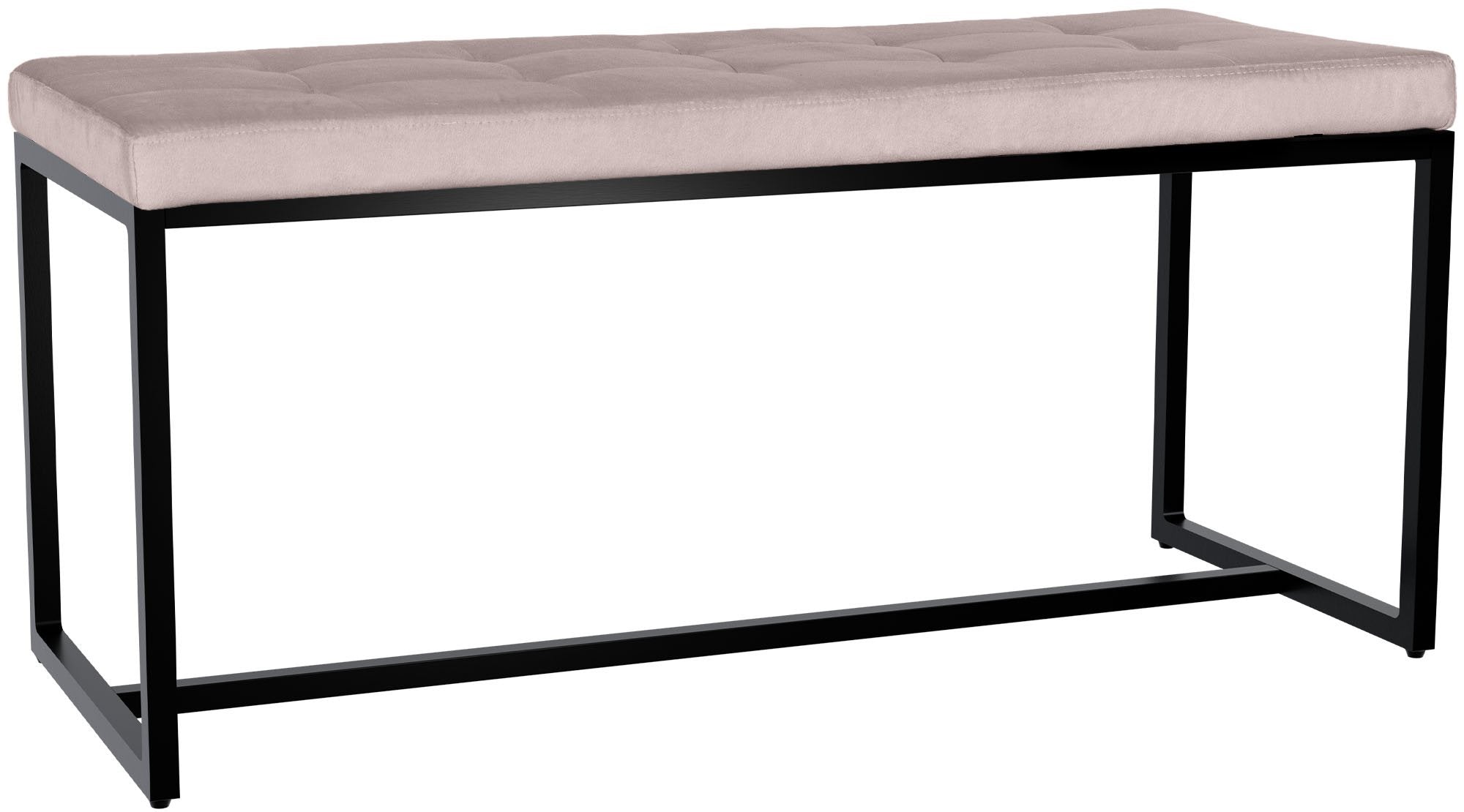 Sitzbank Barci mit schwarzem Gestell