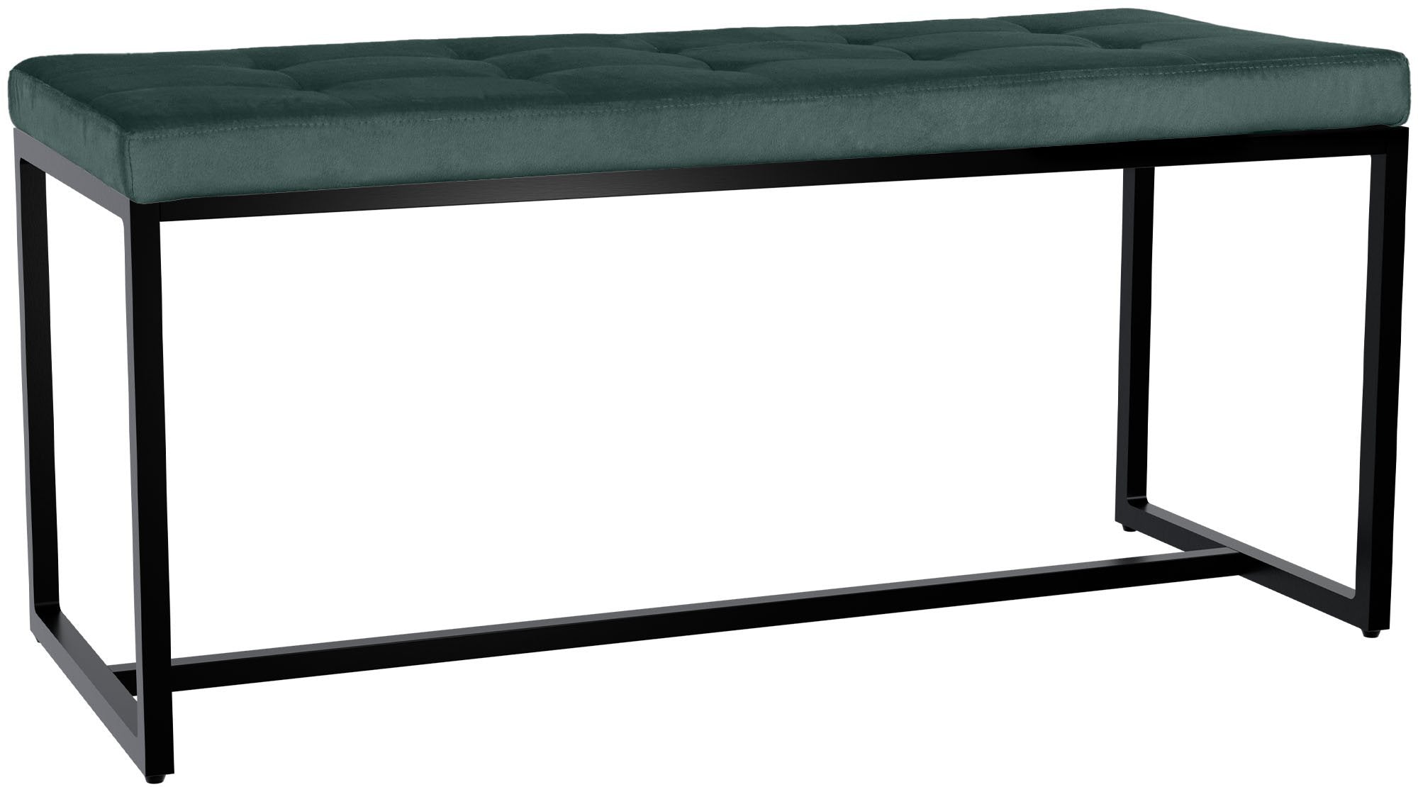 Sitzbank Barci mit schwarzem Gestell