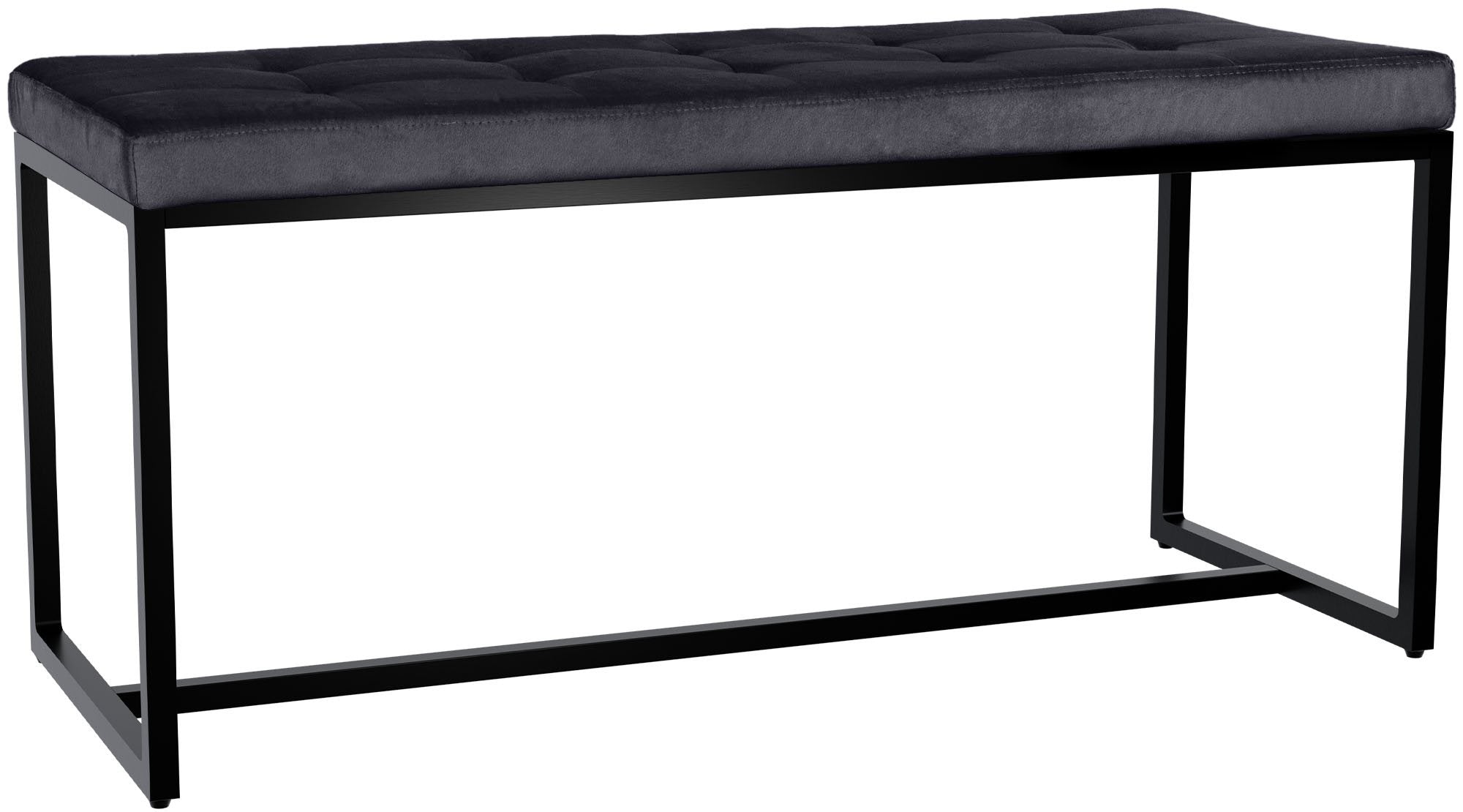 Sitzbank Barci mit schwarzem Gestell