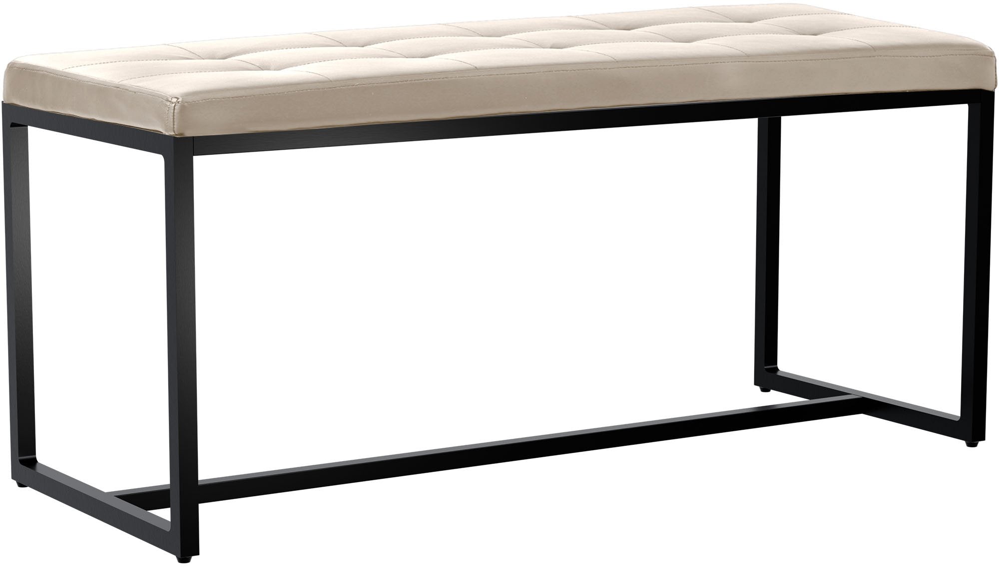 Sitzbank Barci mit schwarzem Gestell