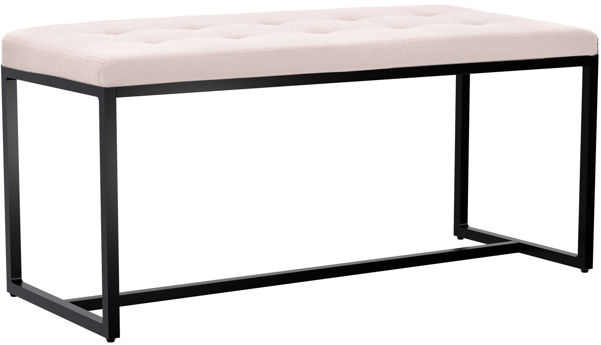 Sitzbank Barci mit schwarzem Gestell