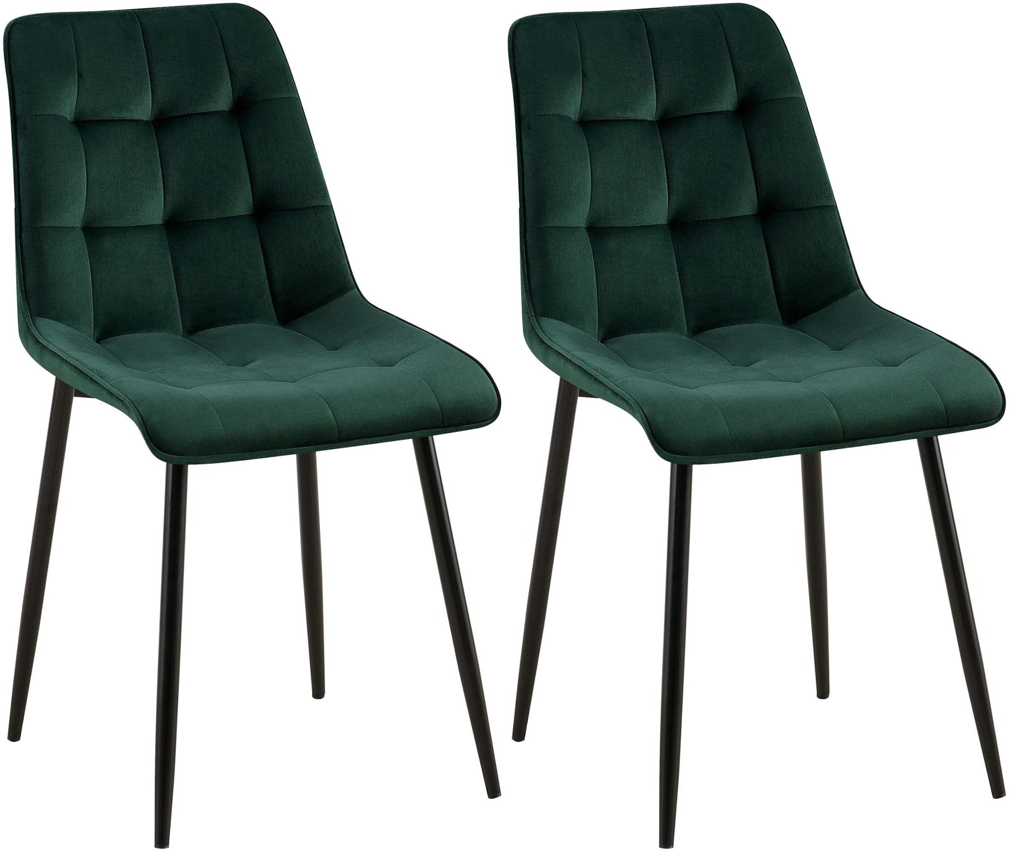 Set of 2 Gifford dining chairs with velvet cover