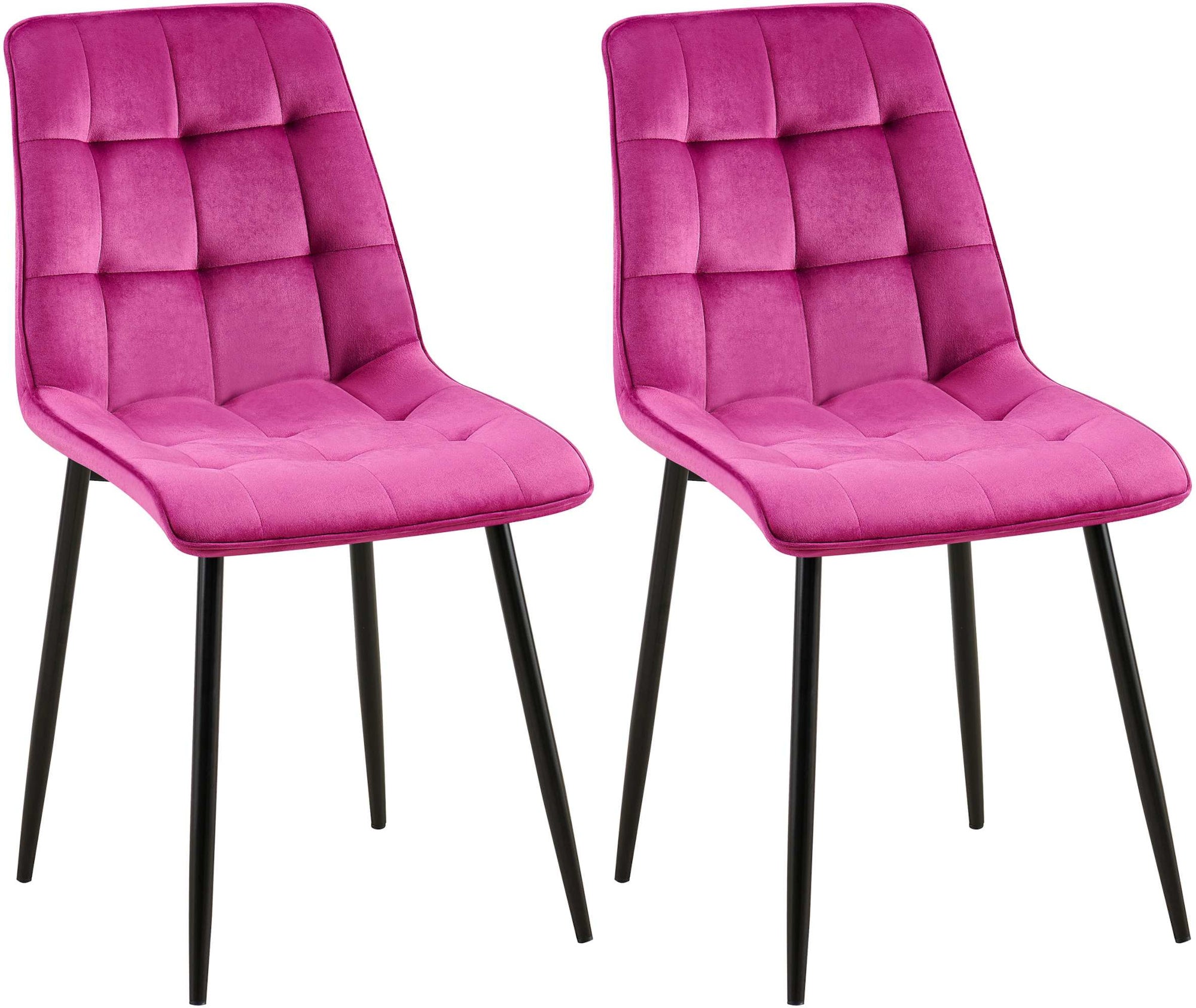 Set of 2 Gifford dining chairs with velvet cover