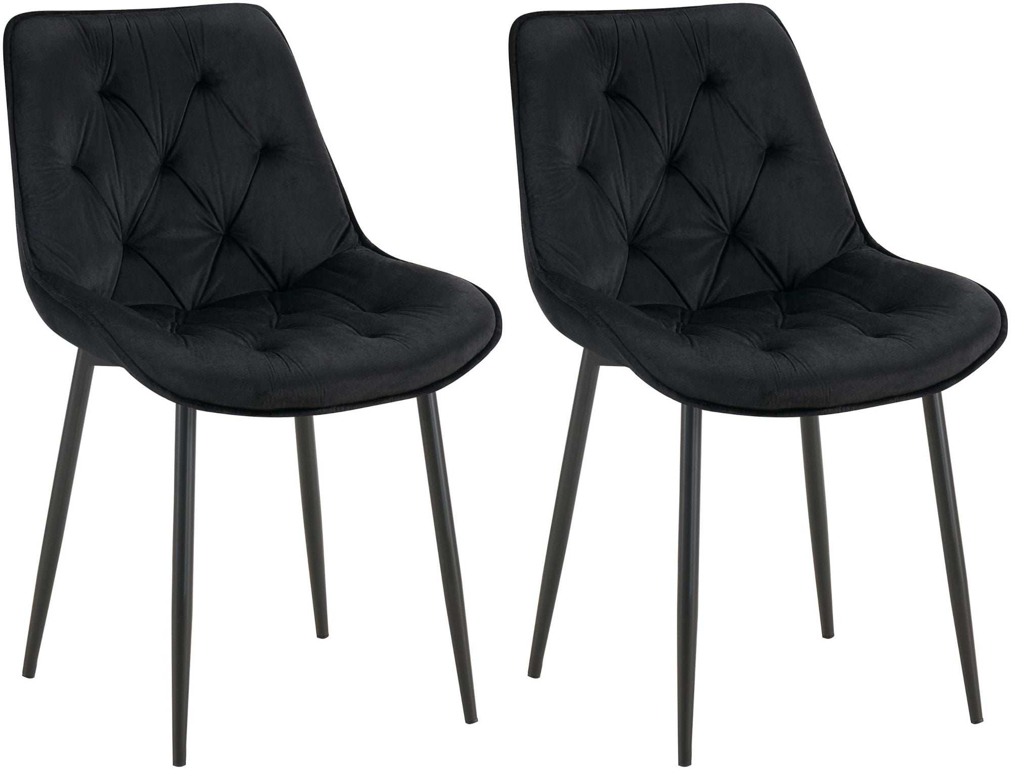 2er Set Esszimmerstuhl Wallace Samt